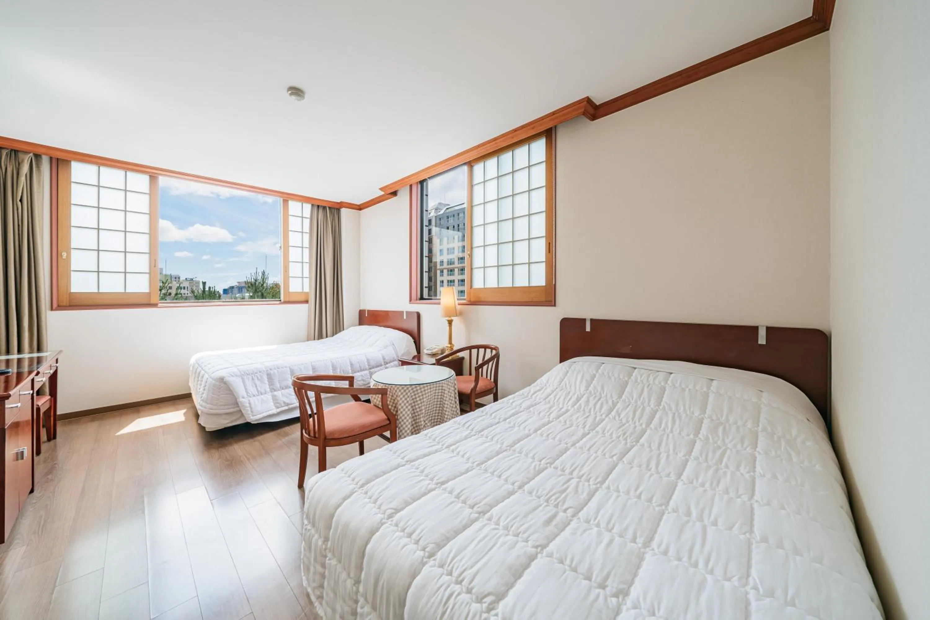 Bed in Samhaein Hotel