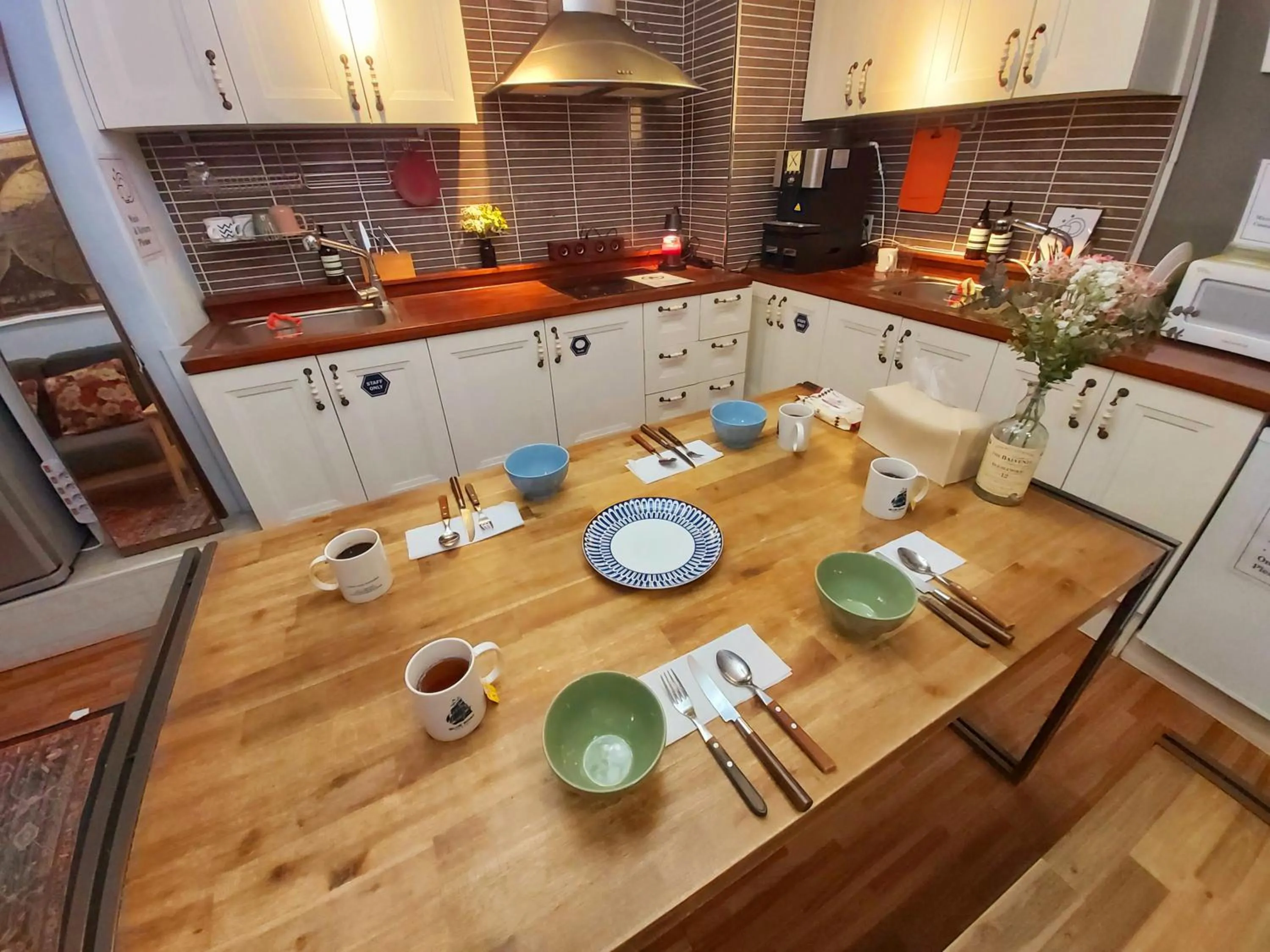 Living room in Blue Boat Hostel Myeongdong