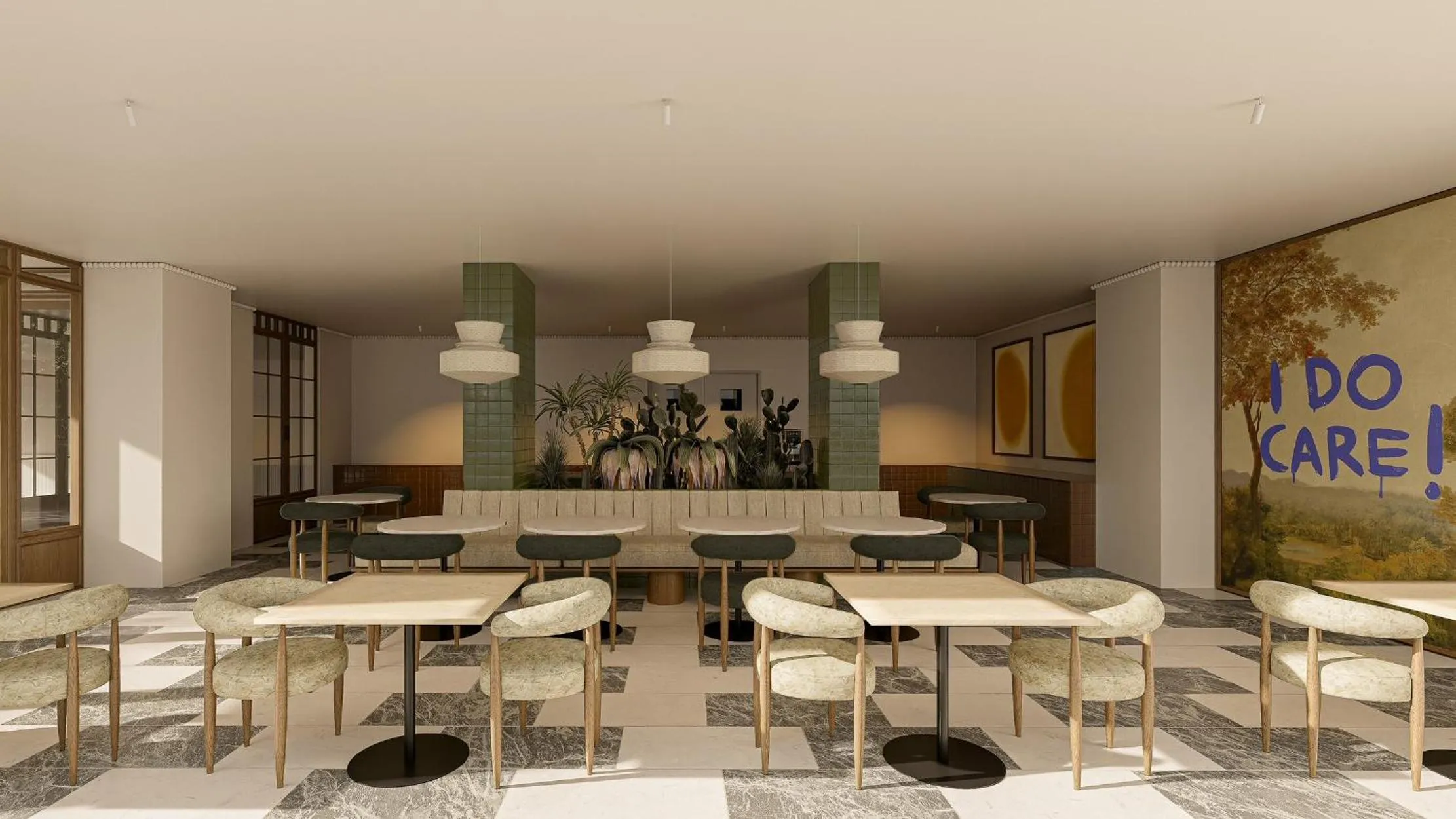 Dining area in Hoposa Panorama