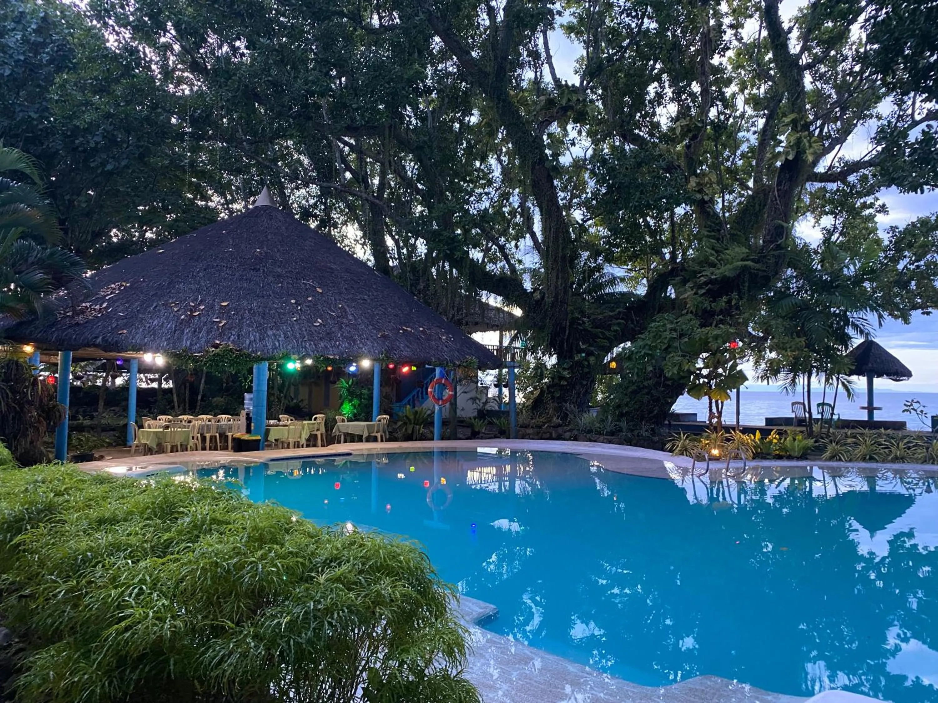 Swimming pool in Camiguin Island Golden Sunset Beach Club