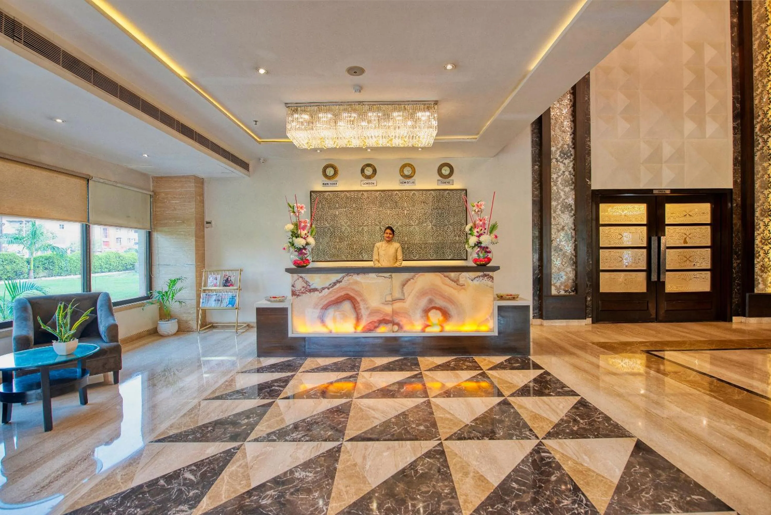 Lobby or reception in Sapna Clarks Inn Lucknow