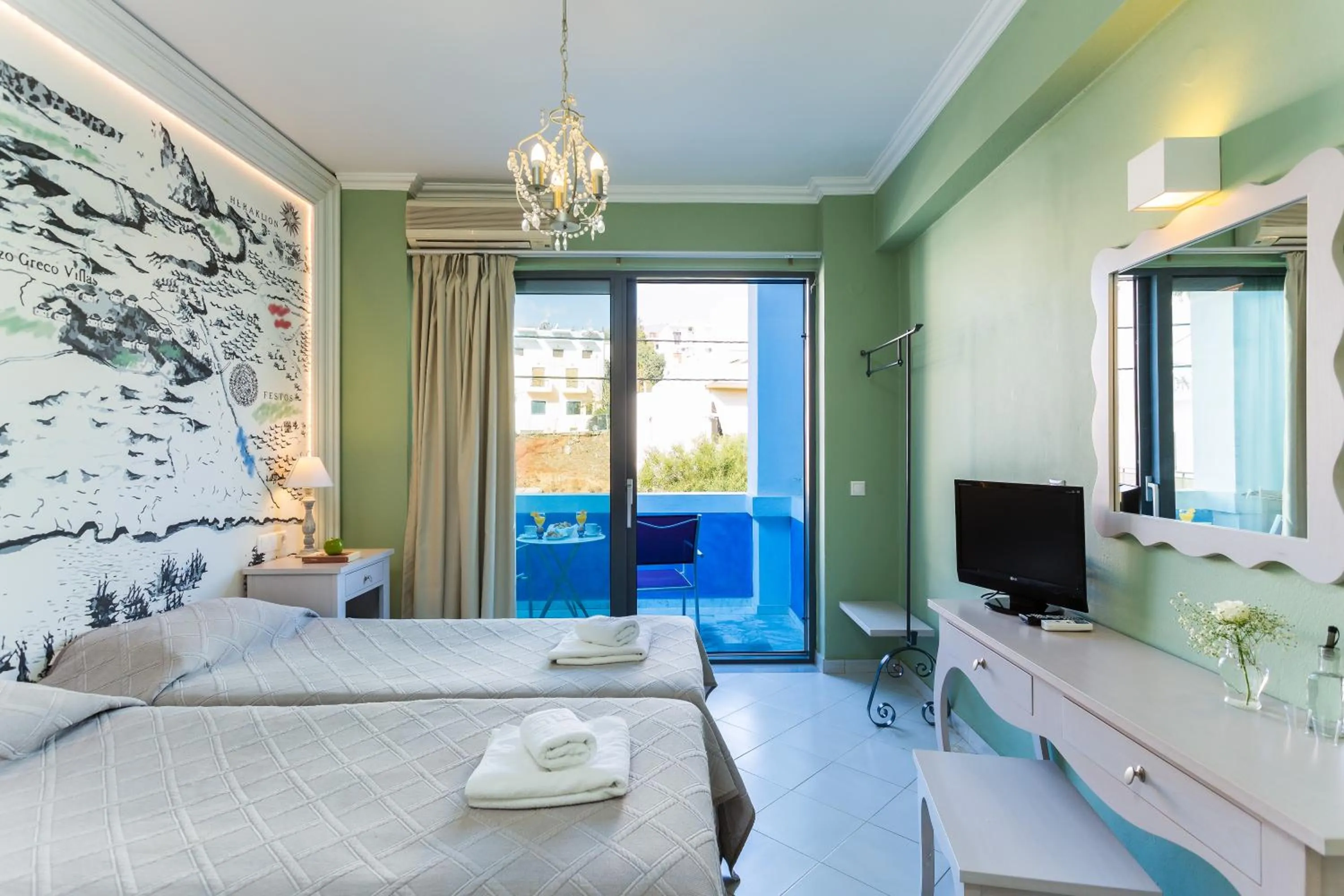 Photo of the whole room, Bed in Palazzo Greco