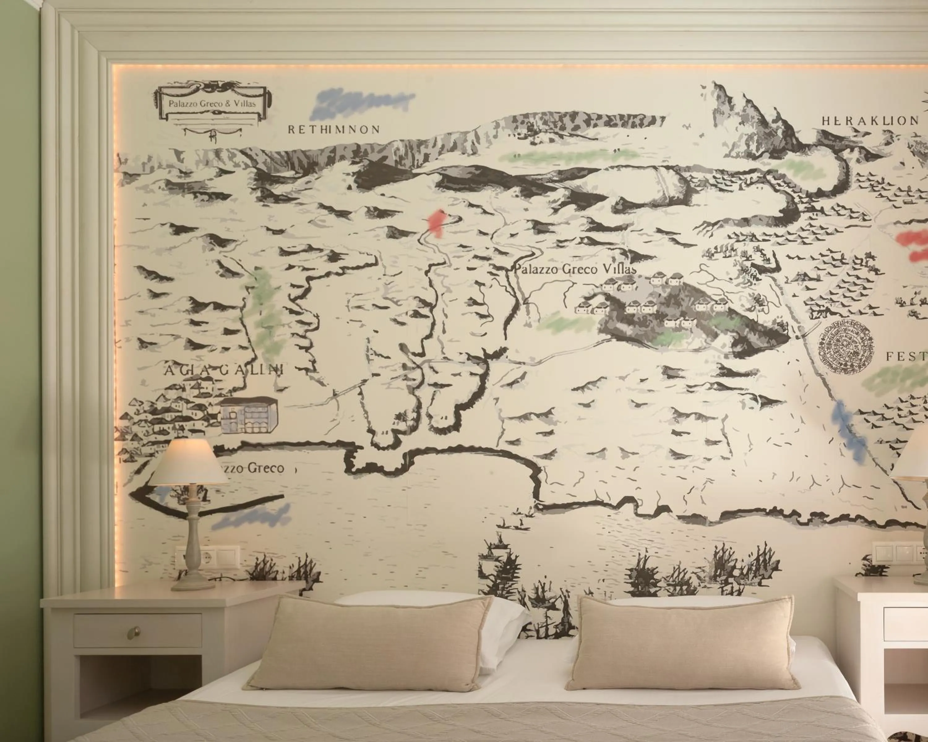 Decorative detail in Palazzo Greco