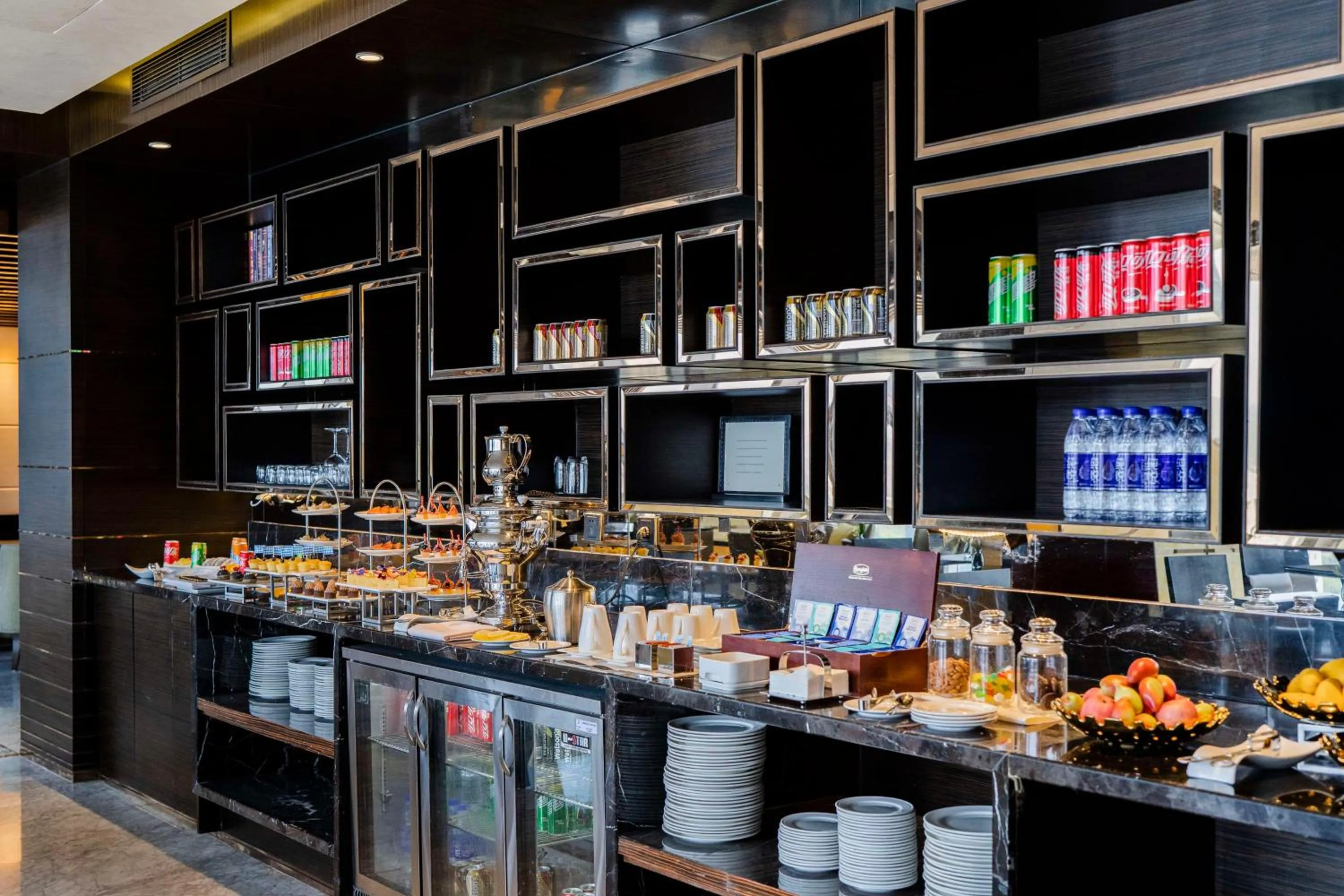 Living room in Hilton Shenzhen Futian, Metro Station at Hotel Front Door, Close to Futian Convention & Exhibition Center