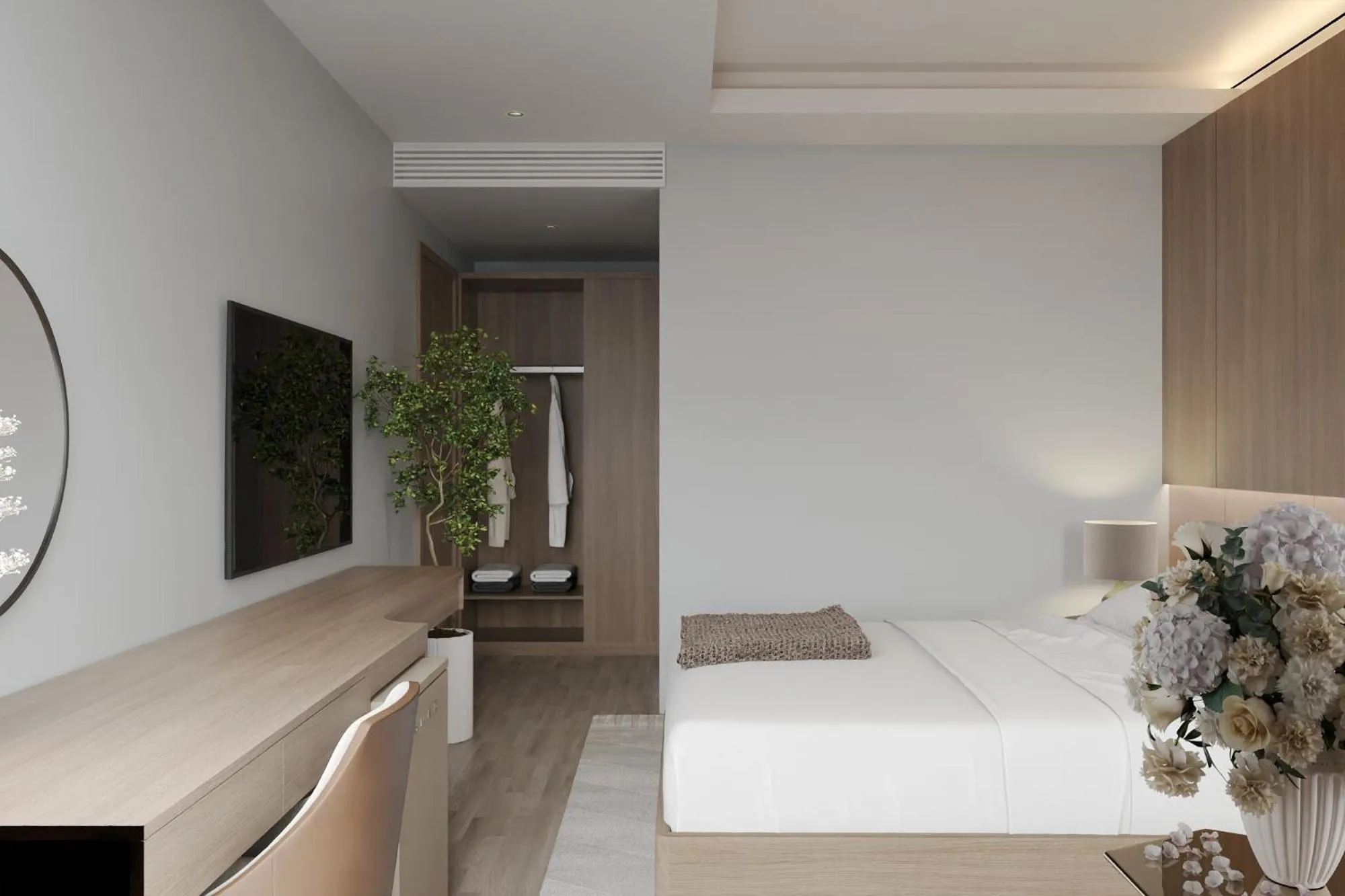 Bedroom, Bed in Nature Hotel - Lac Long Quan