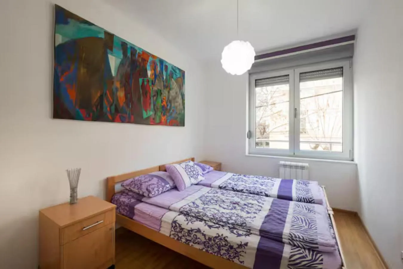 Bed in Sekula's City Center Apartment
