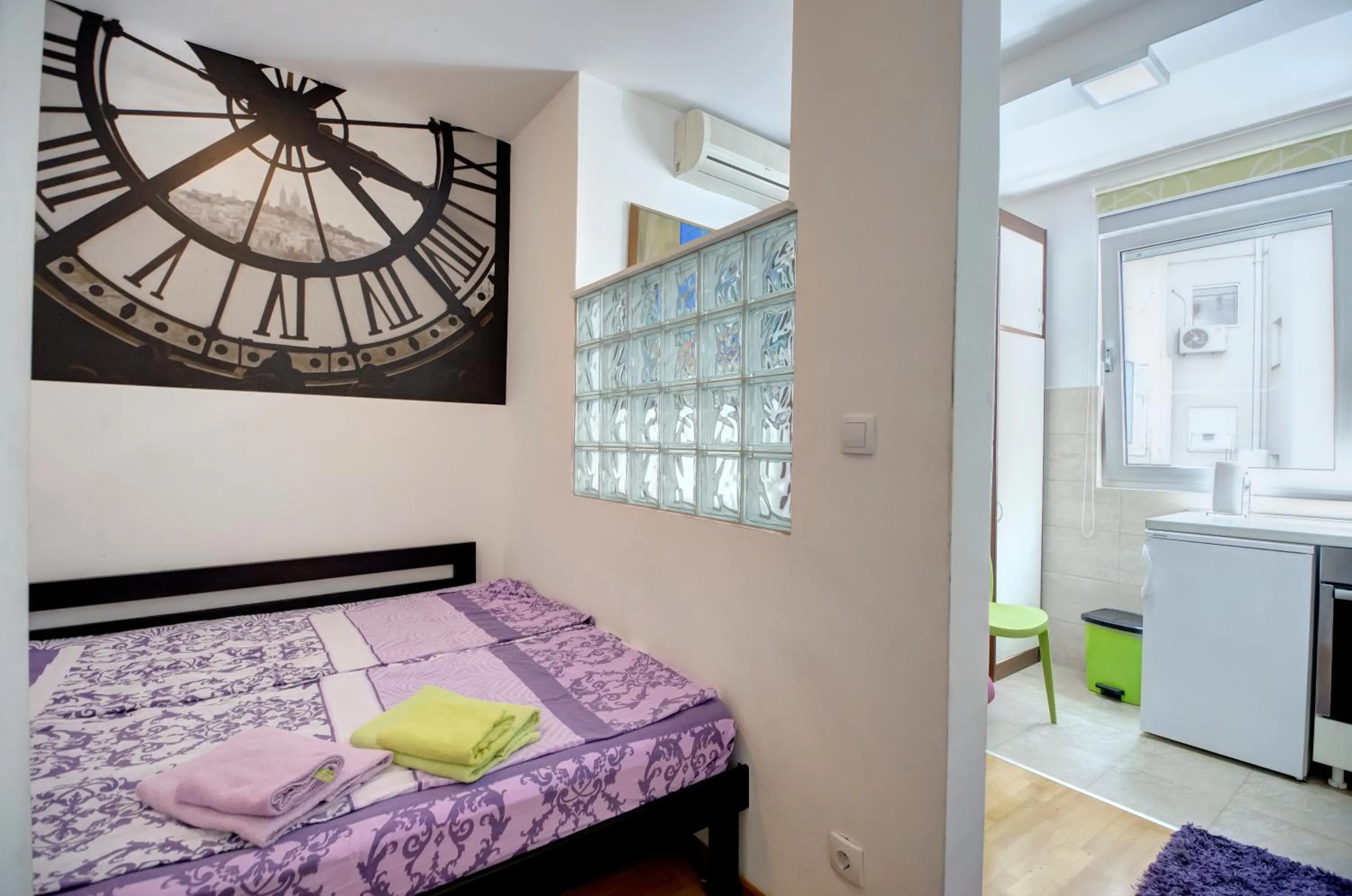 Bed in Sekula's City Center Apartment