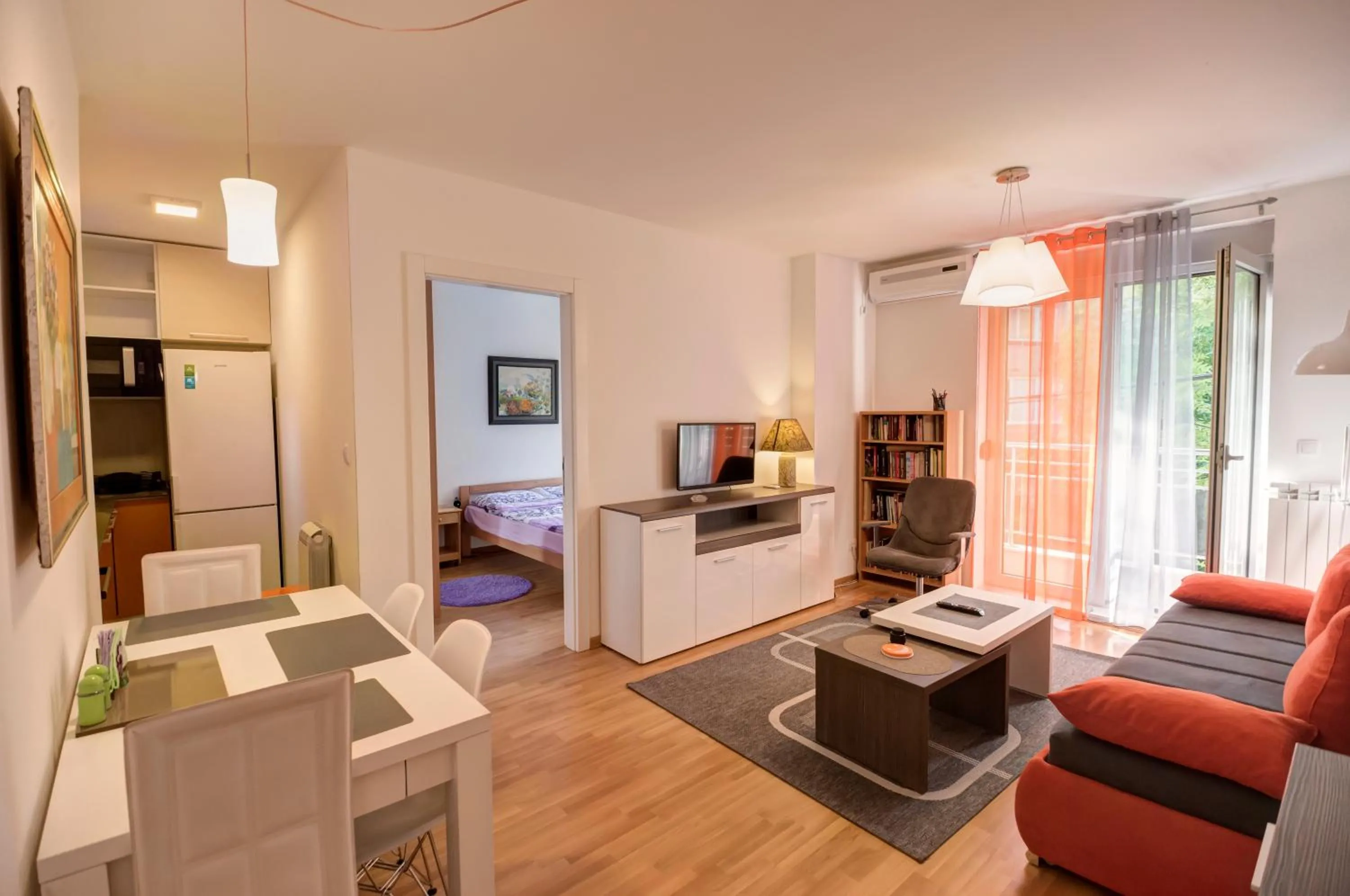 Living room in Sekula's City Center Apartment