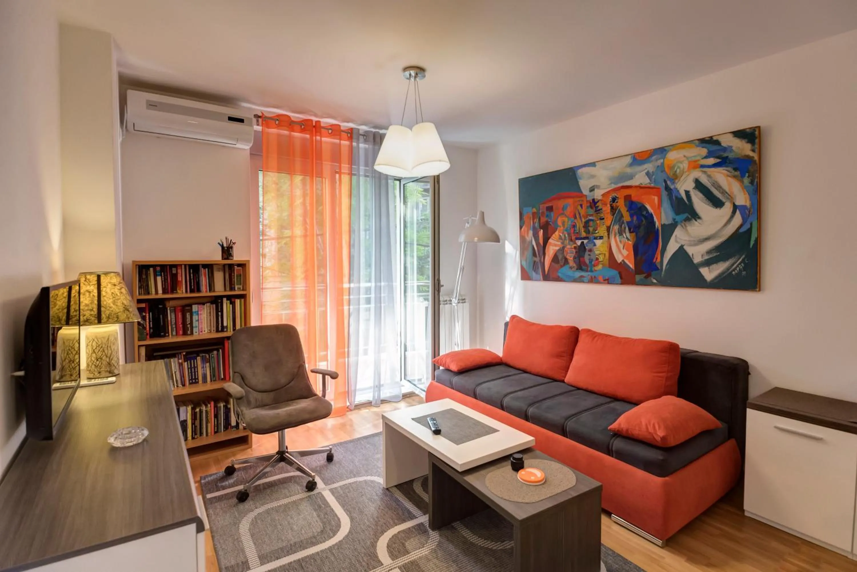 Living room in Sekula's City Center Apartment