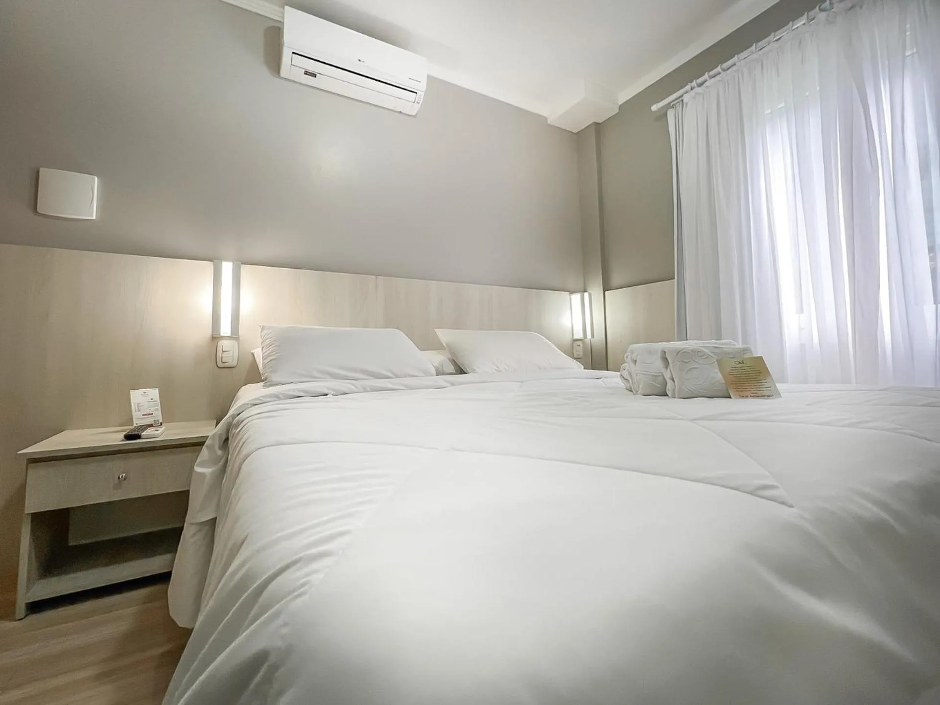 Bed in Pousada Viena