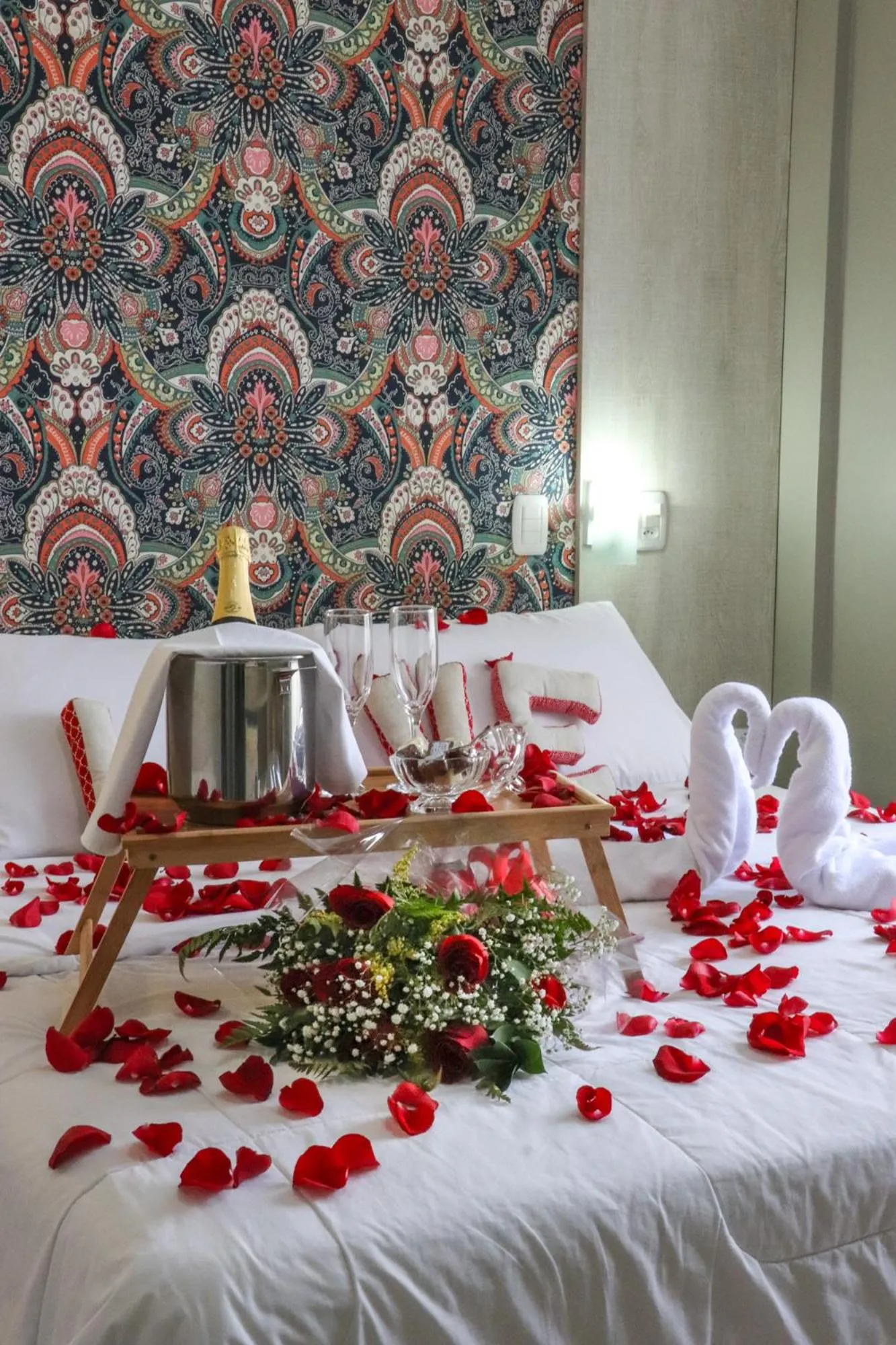 Decorative detail, Bed in Pousada Viena