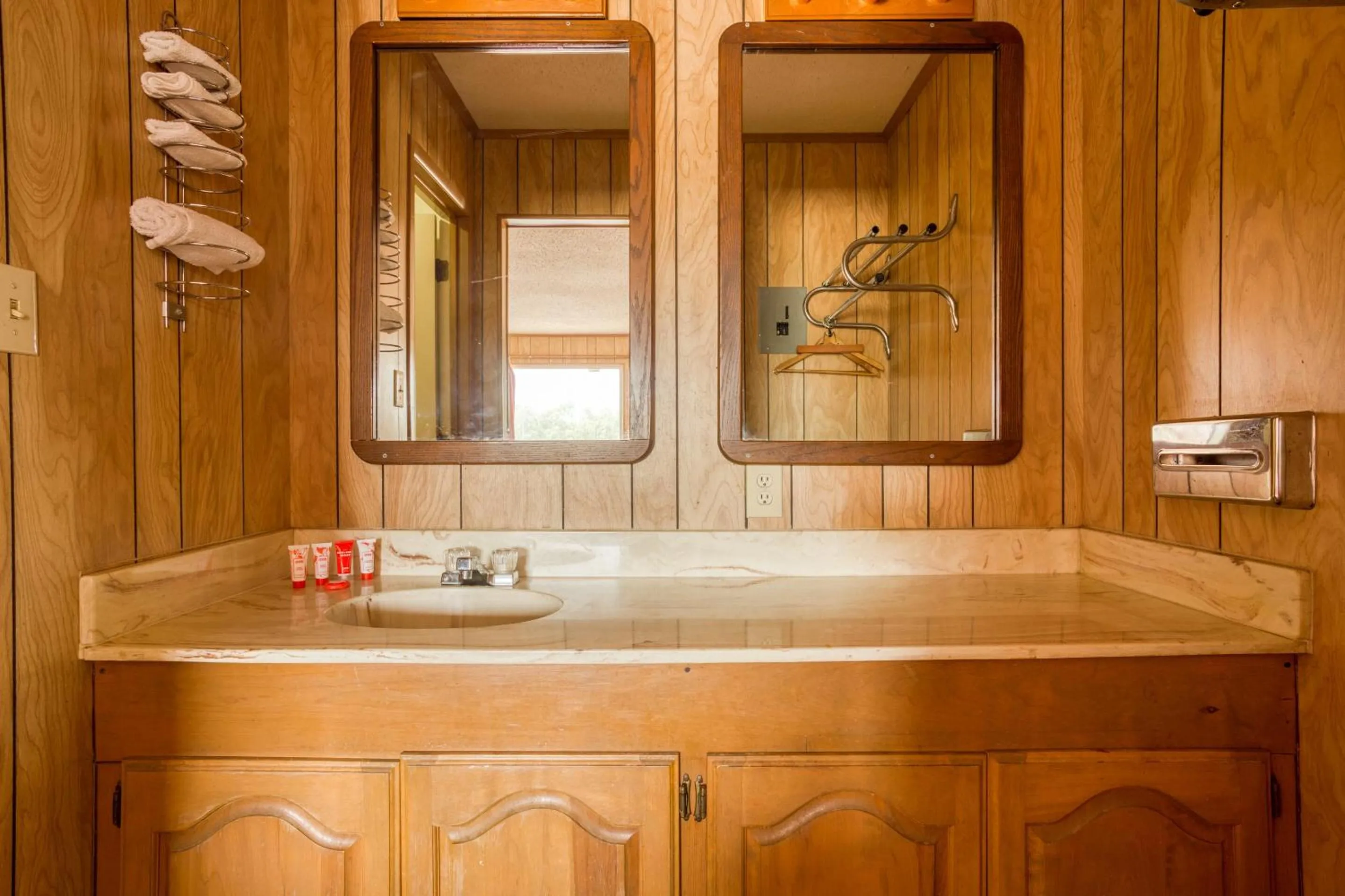 Bathroom in OYO Hotel Breckenridge TX Hubbard Creek Lake