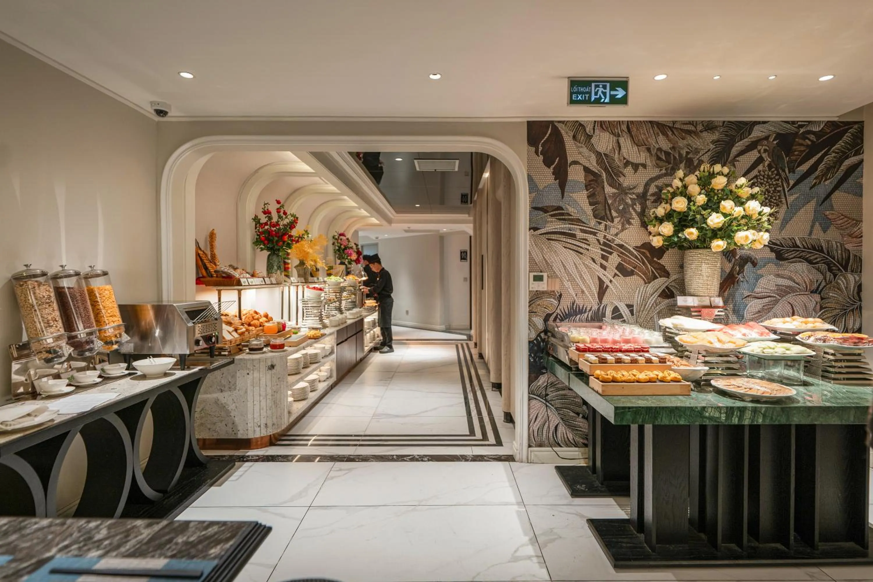 Buffet breakfast in Heritage Ham Long Hotel and Spa