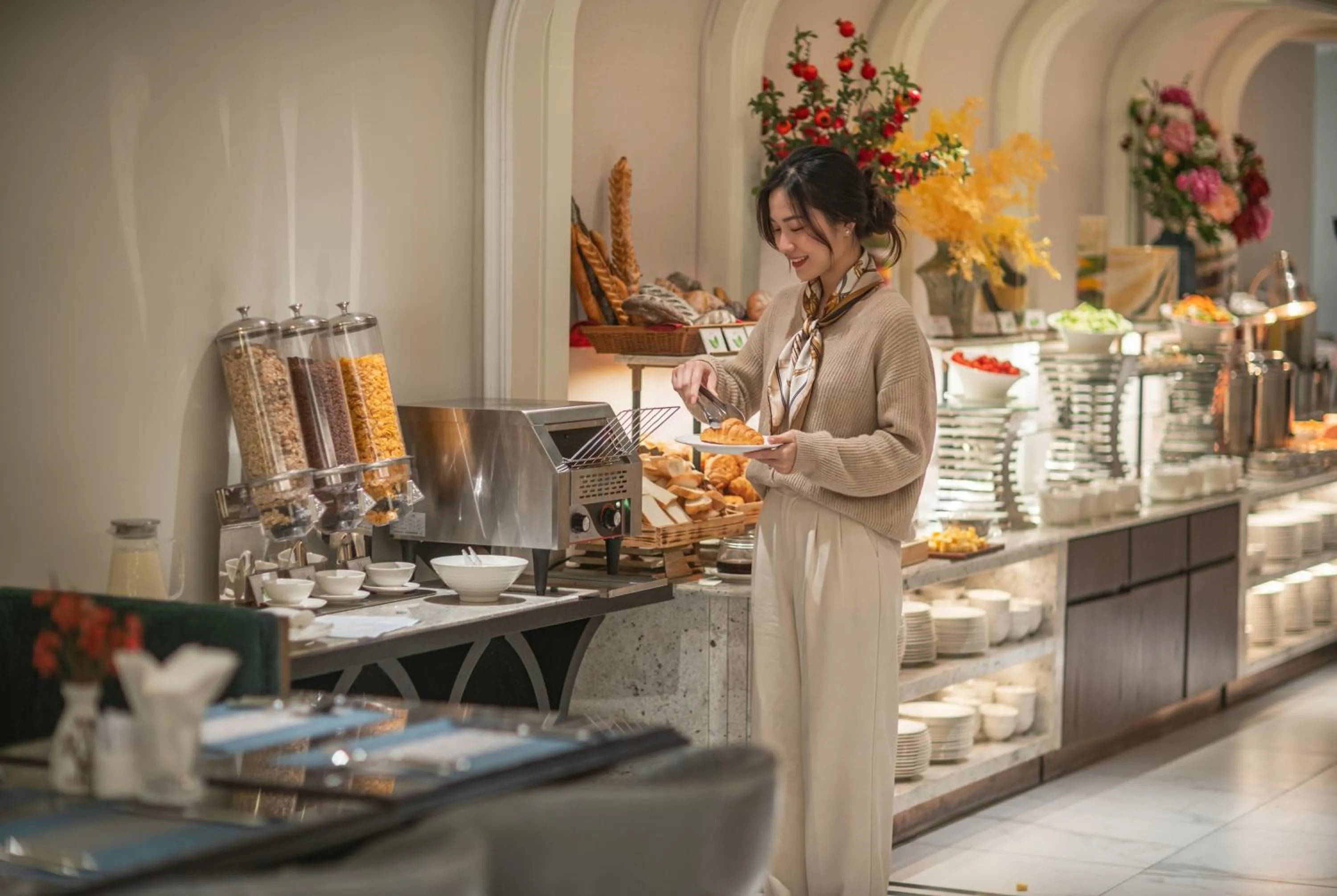 Buffet breakfast in Heritage Ham Long Hotel and Spa