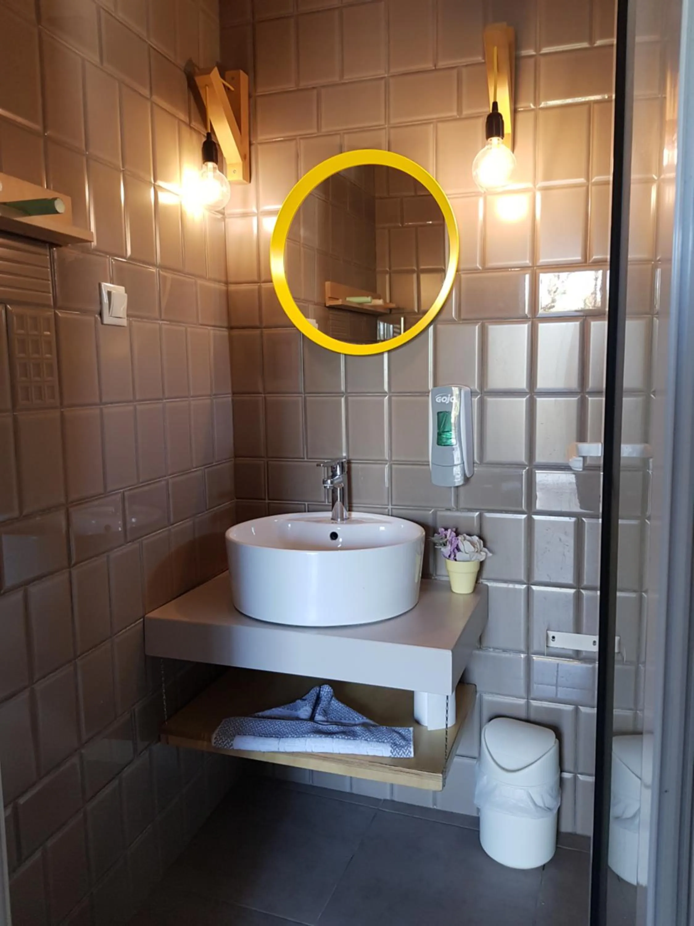 Bathroom in Anemos Suites by Estia