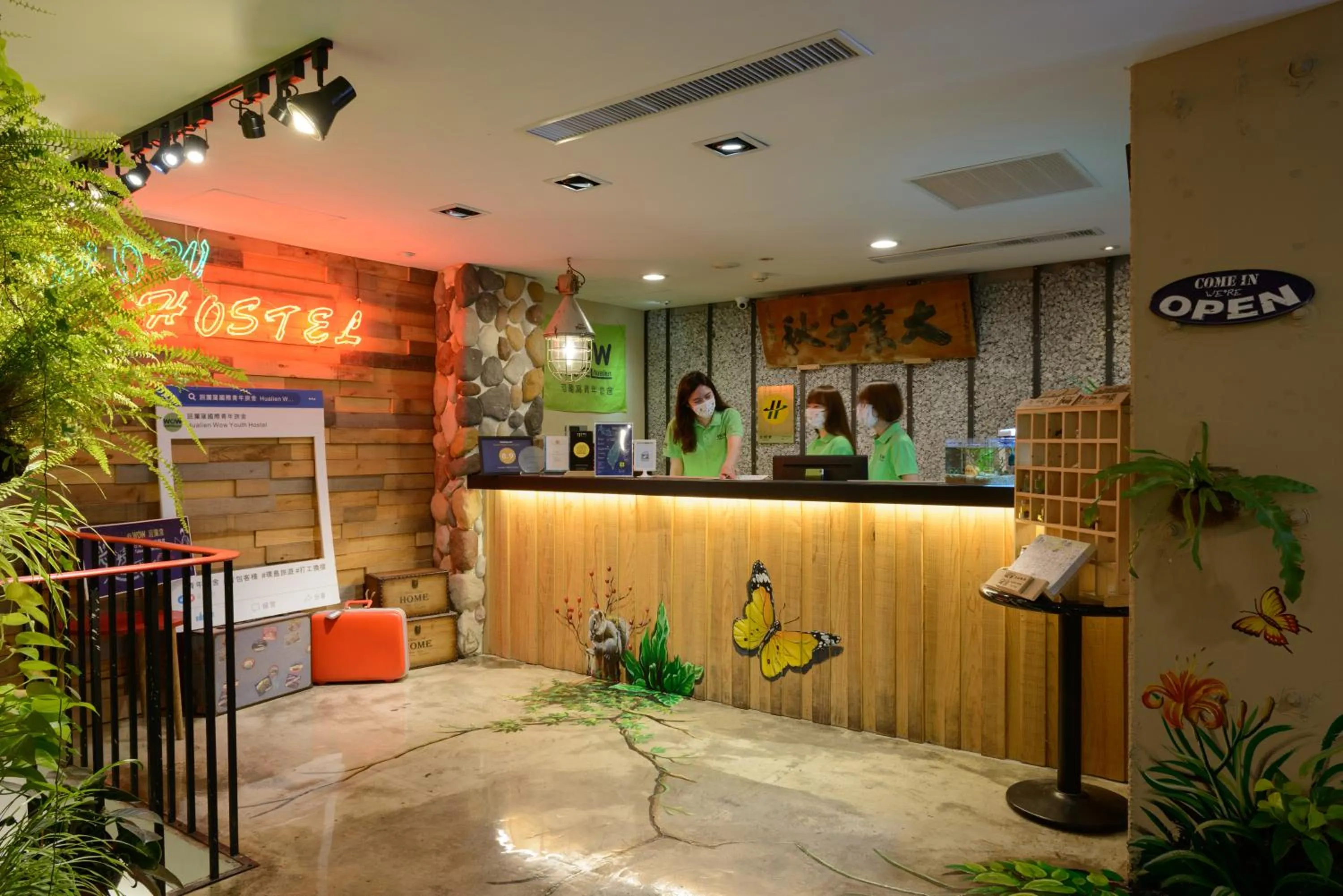 Lobby or reception in Hualien Wow Hostel