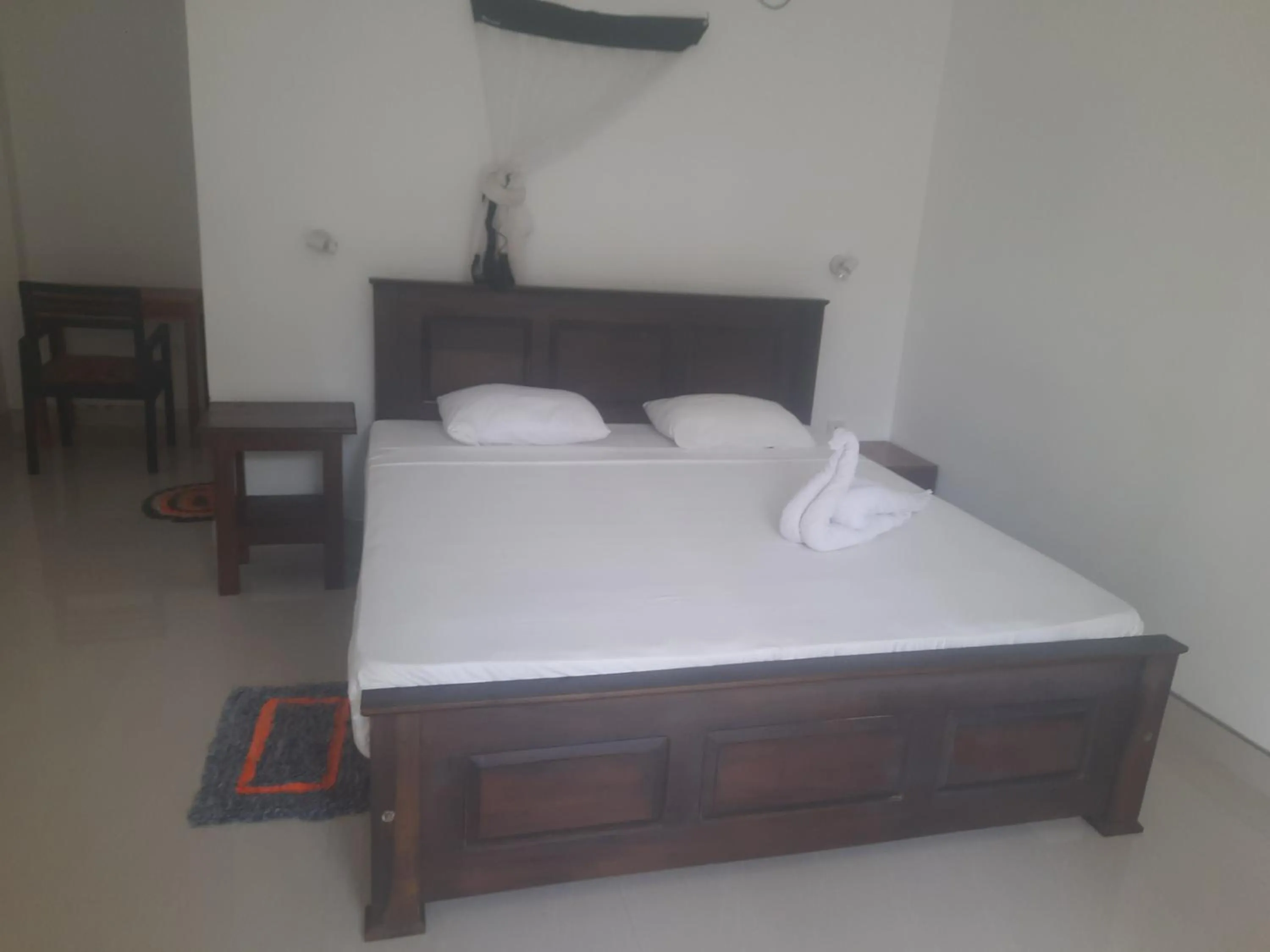 Bed in Rocky point beach bungalows