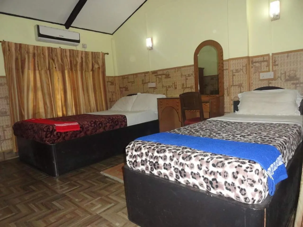 Bed in Rainbow Safari Resort