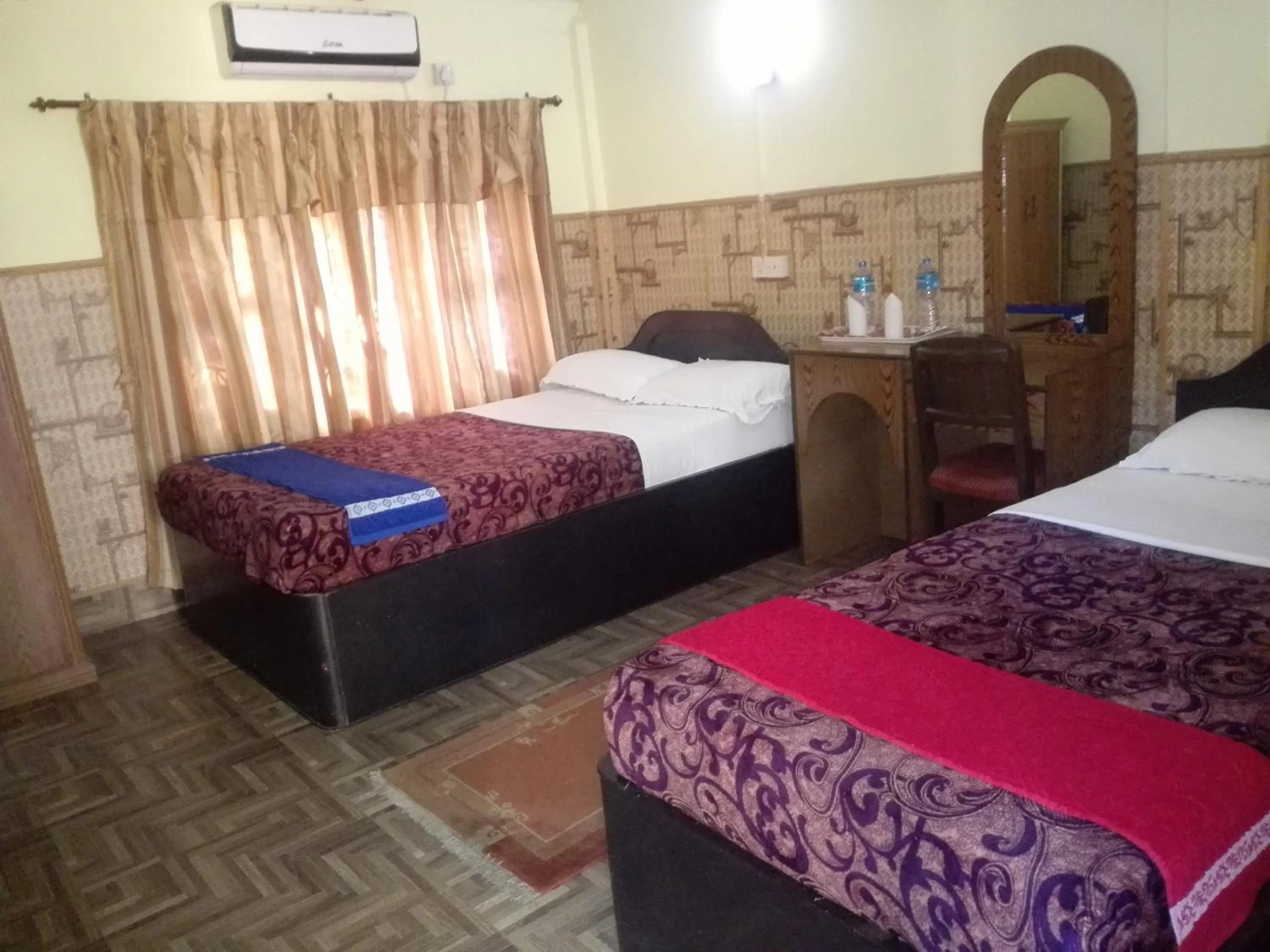 Bed in Rainbow Safari Resort