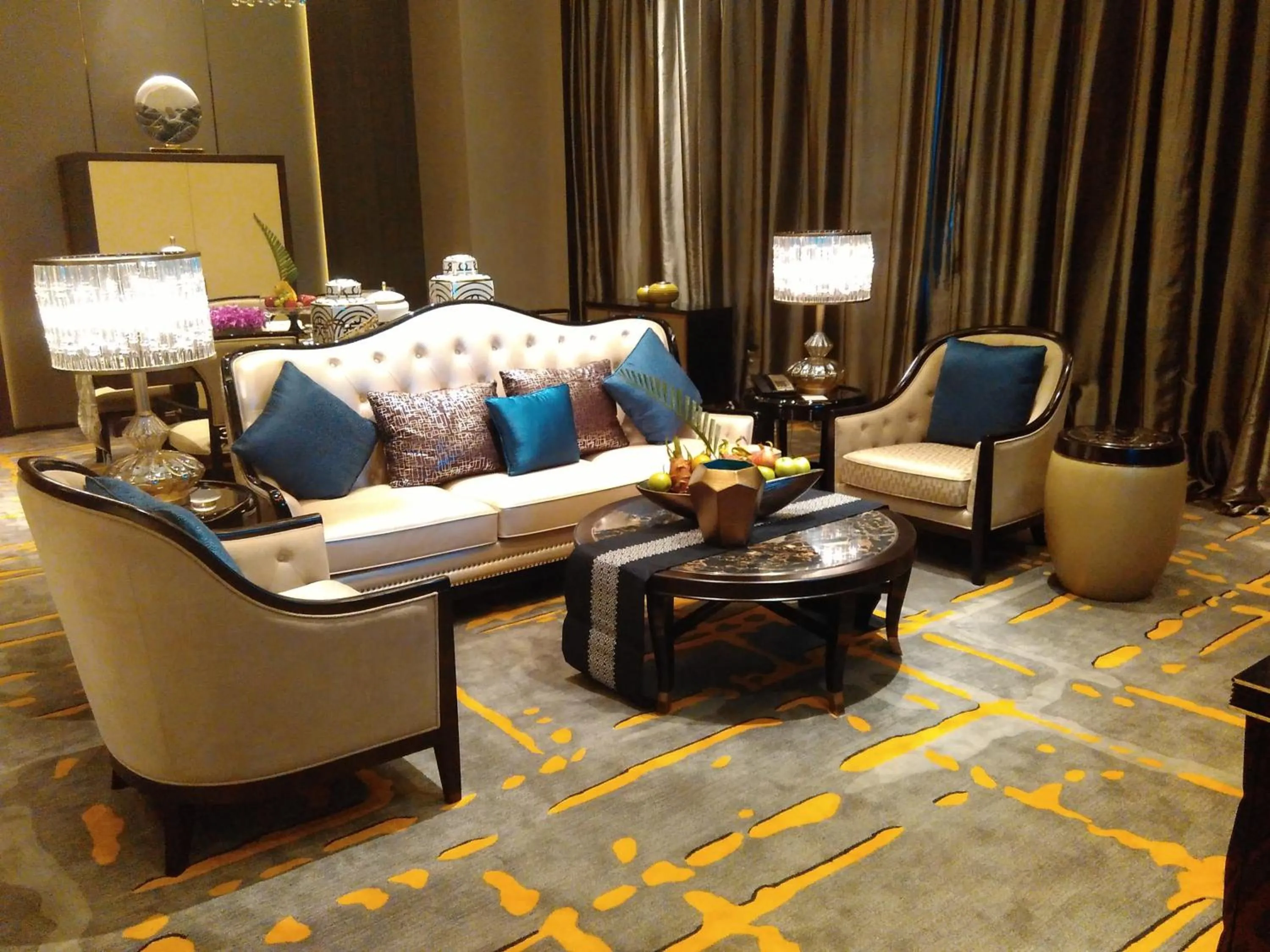 Decorative detail in Wanda Realm Hotel Dongying