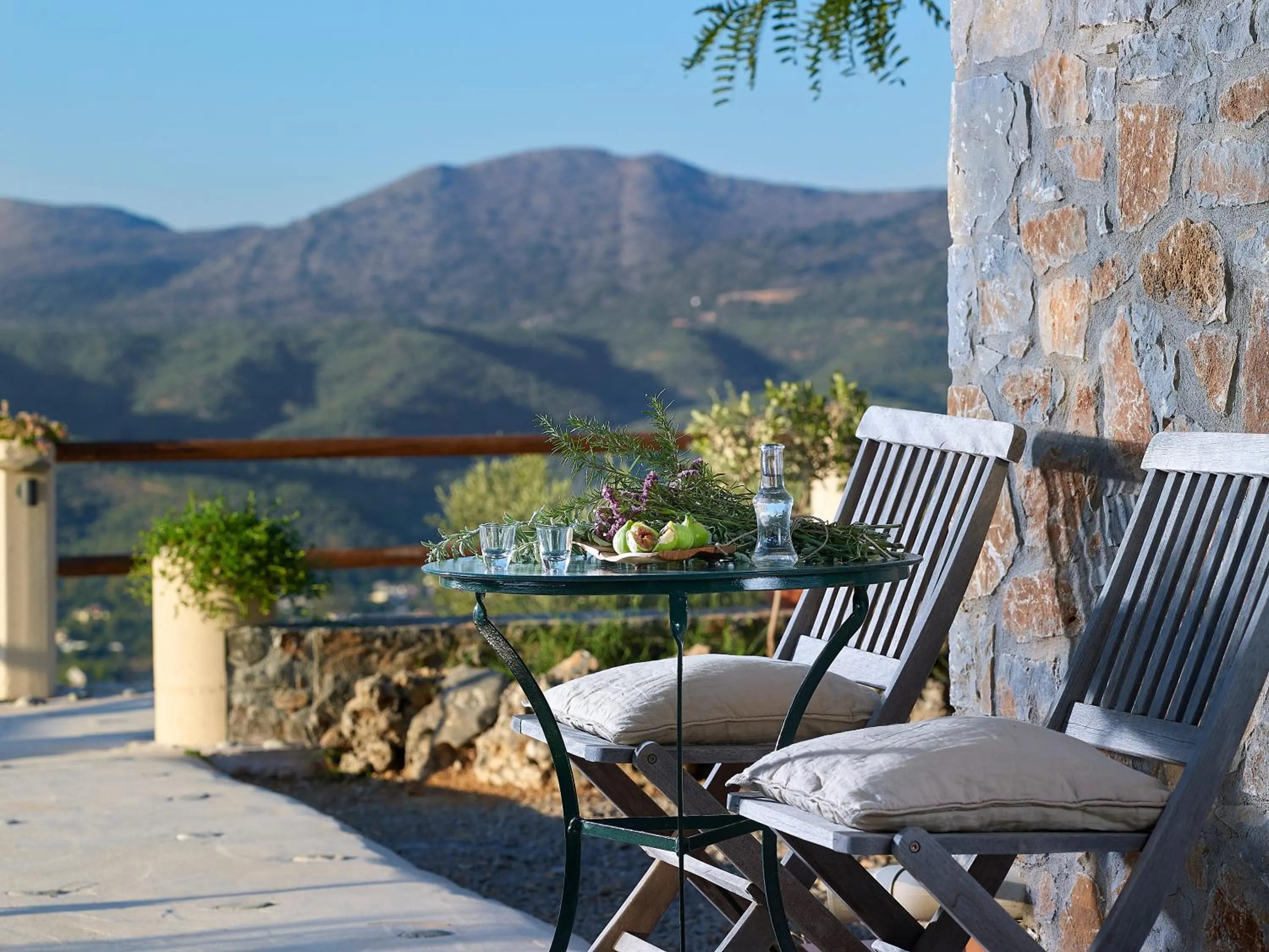 Patio in Country Hotel Velani