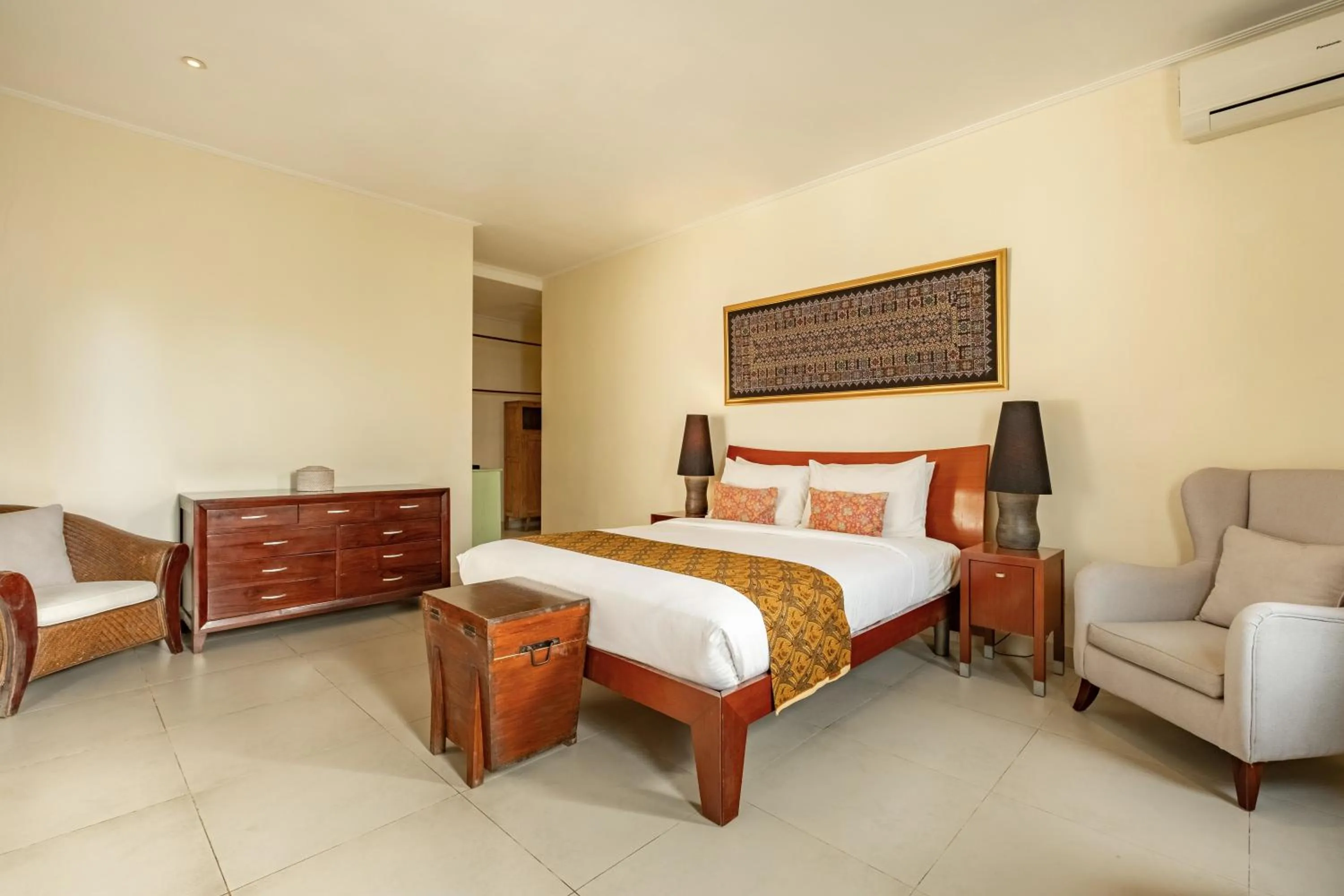 Bed in Villa Balidamai