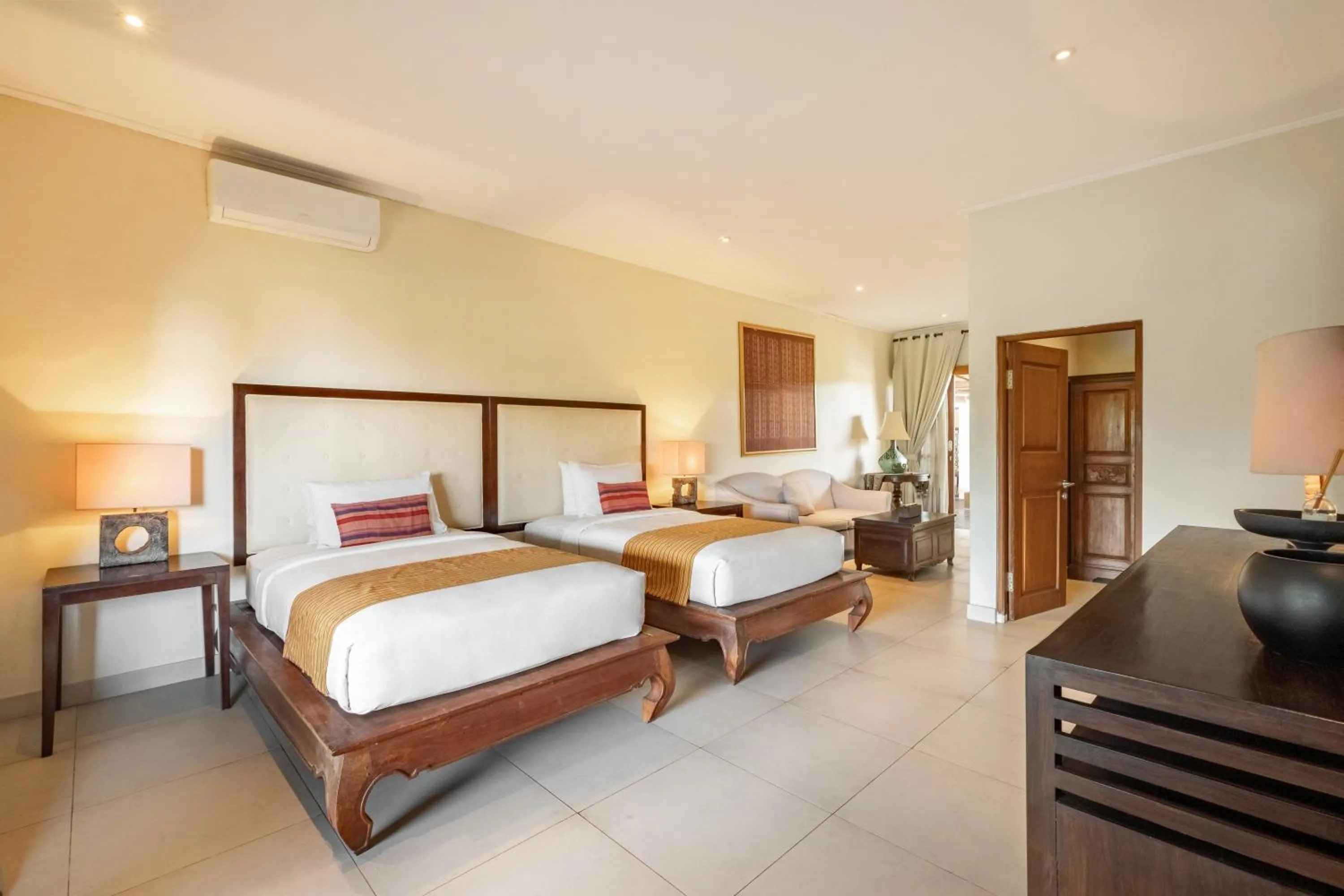 Bed in Villa Balidamai