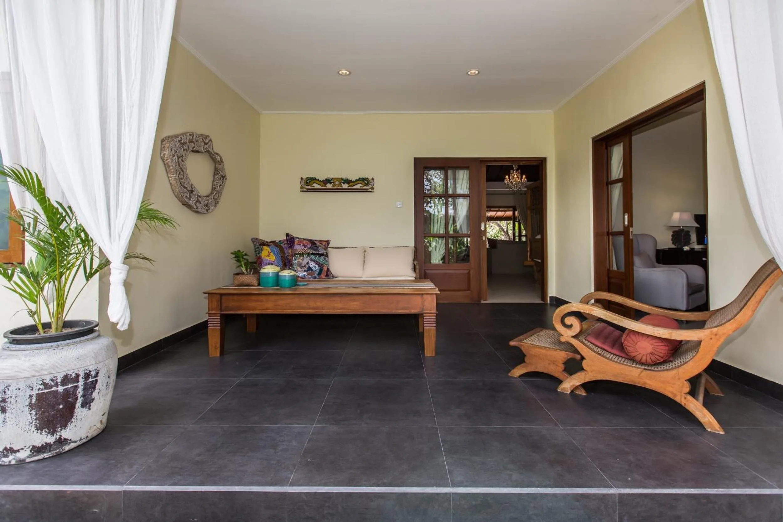 Seating area in Villa Balidamai by Nagisa Bali