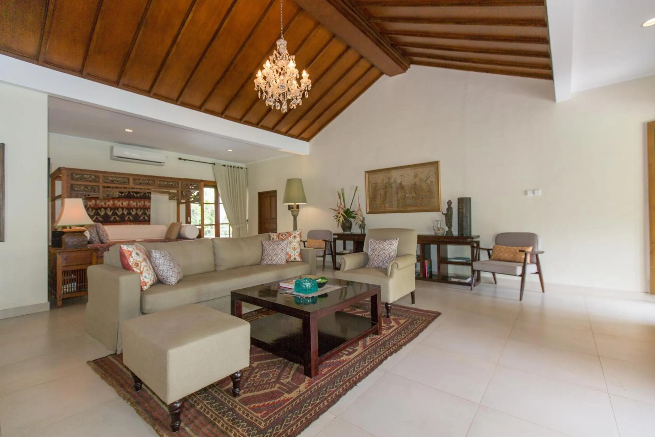 Seating area in Villa Balidamai by Nagisa Bali