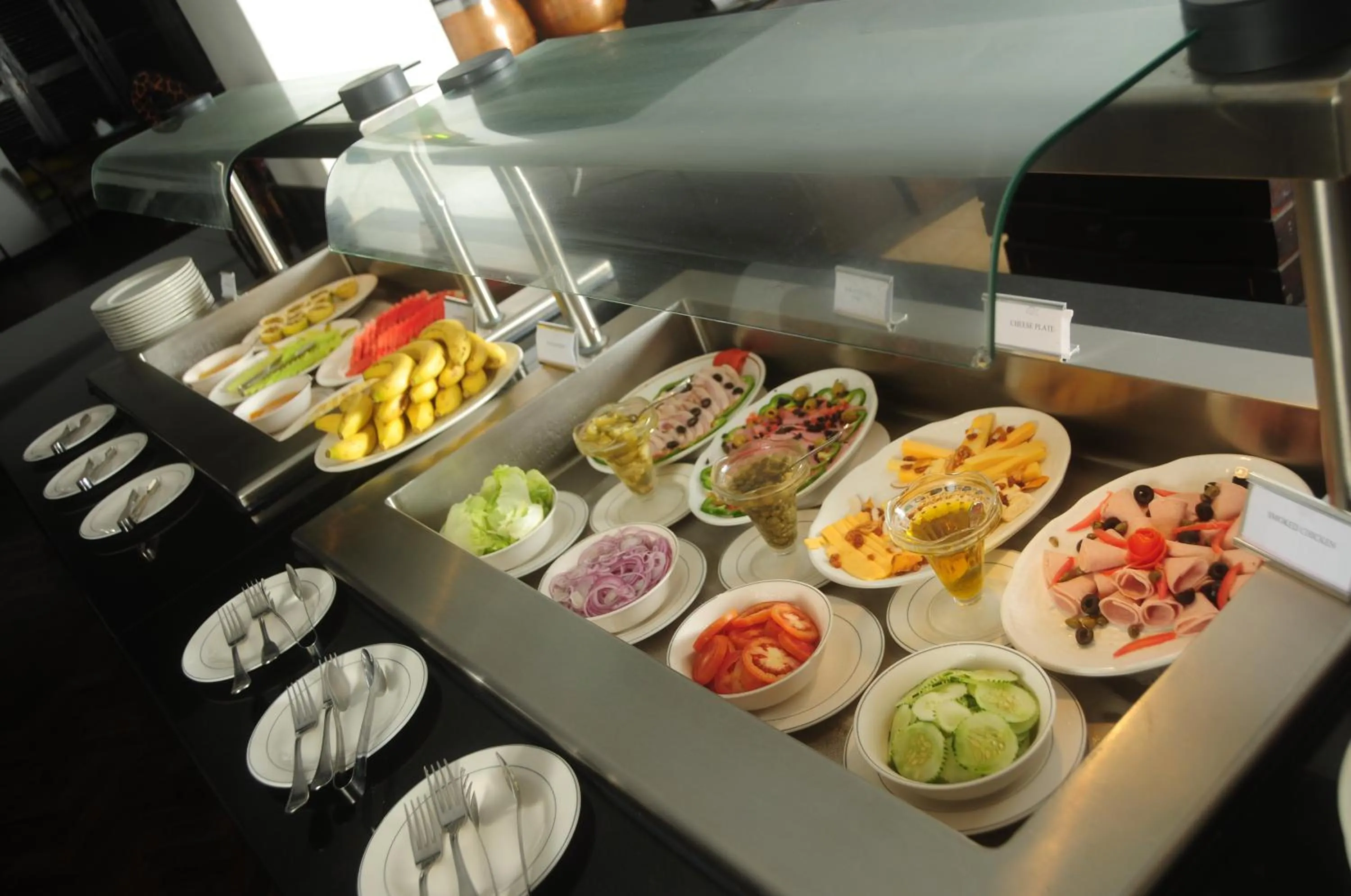 Buffet breakfast in Jacaranda Indian Ocean Beach Resort