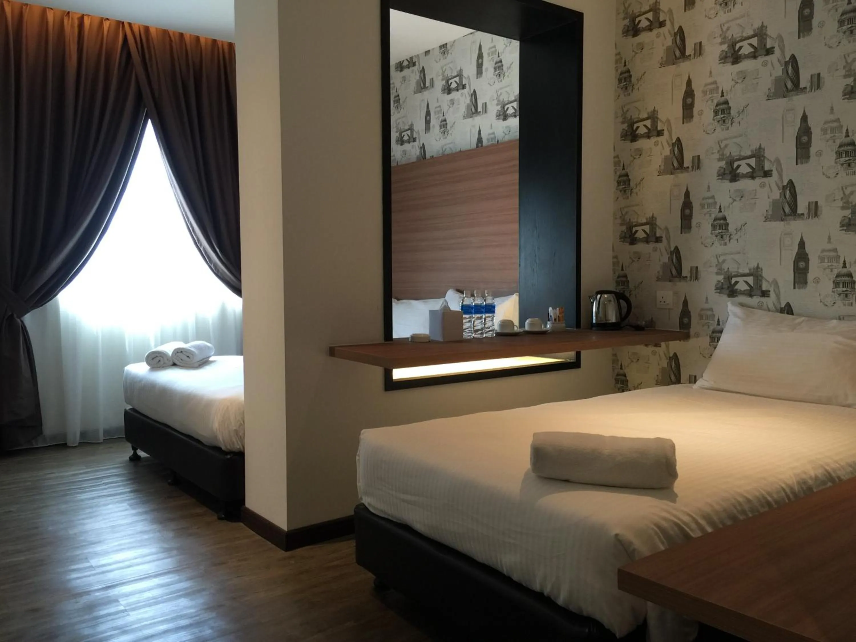 Bed in D Elegance Hotel Nusajaya