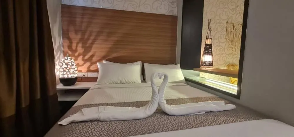 Bed in D Elegance Hotel Nusajaya