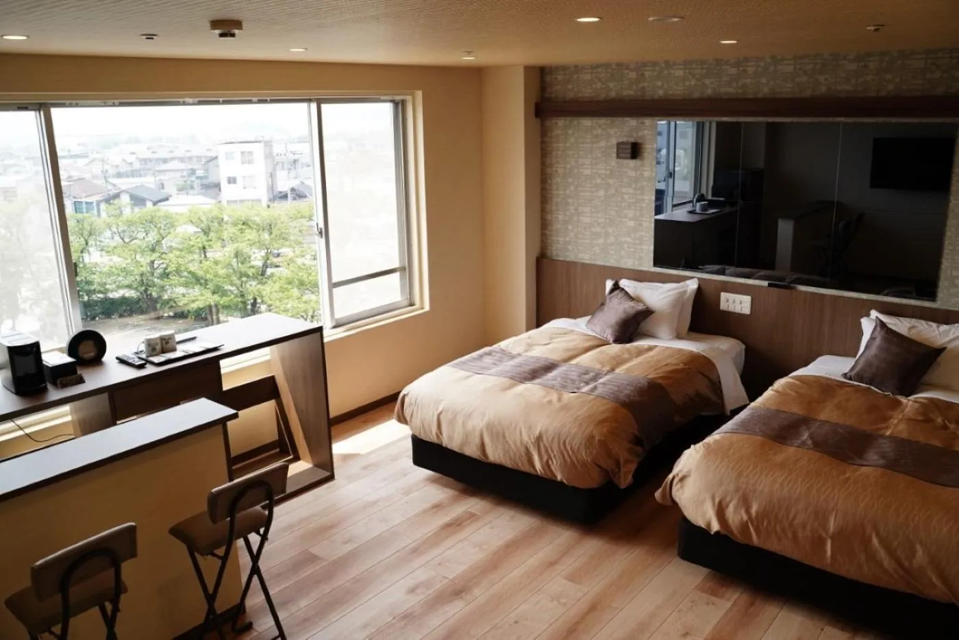 Bed in LiVEMAX RESORT Kaga Yamashiro