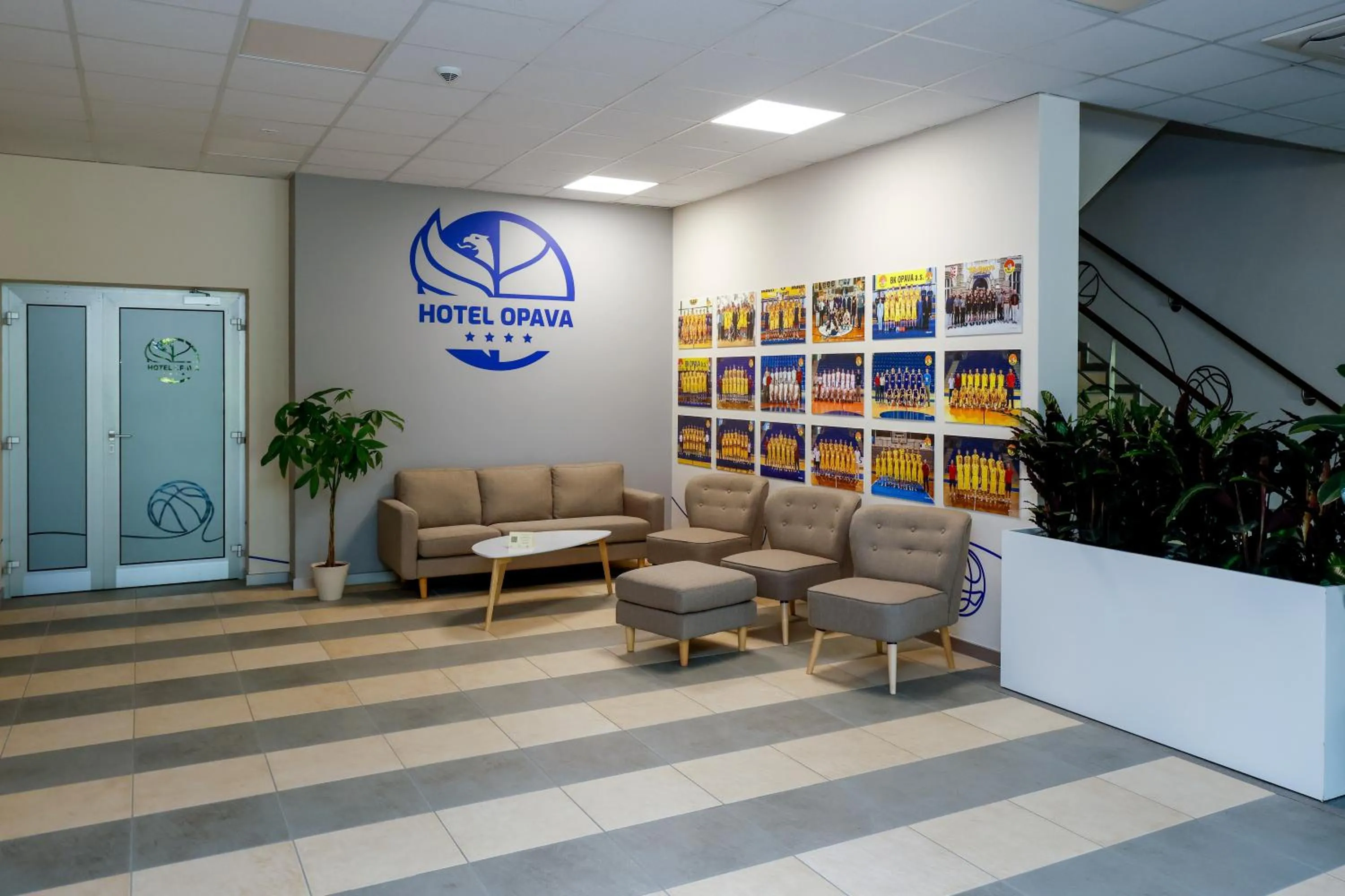 Lobby or reception in Hotel Opava - free parking