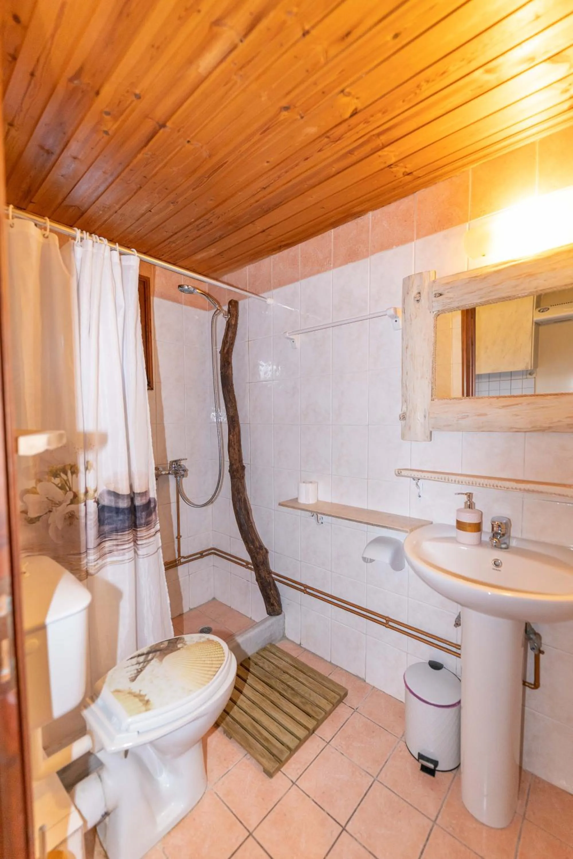 Shower in Villa Del Sol Corfu