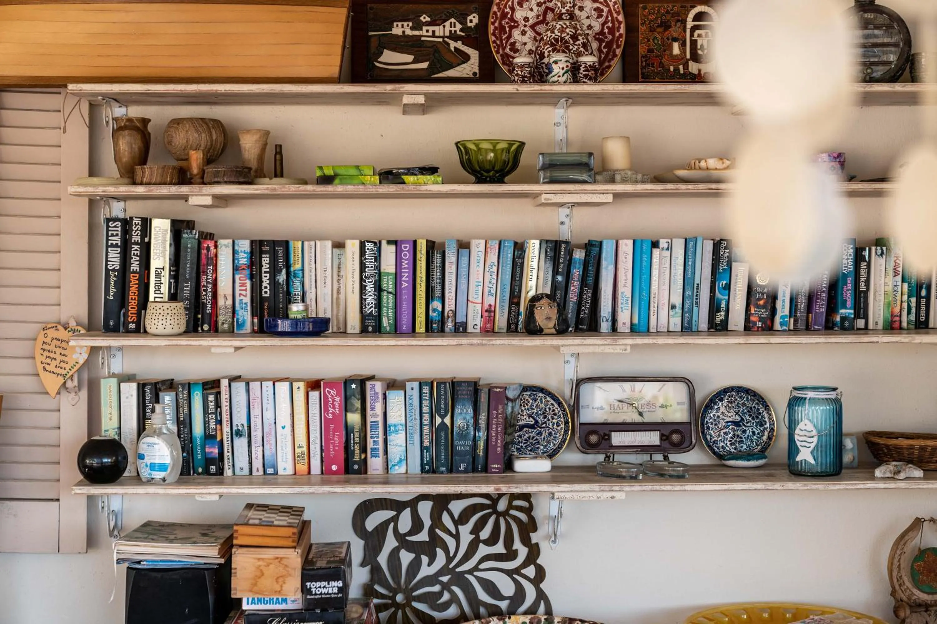 Library in Villa Del Sol Corfu