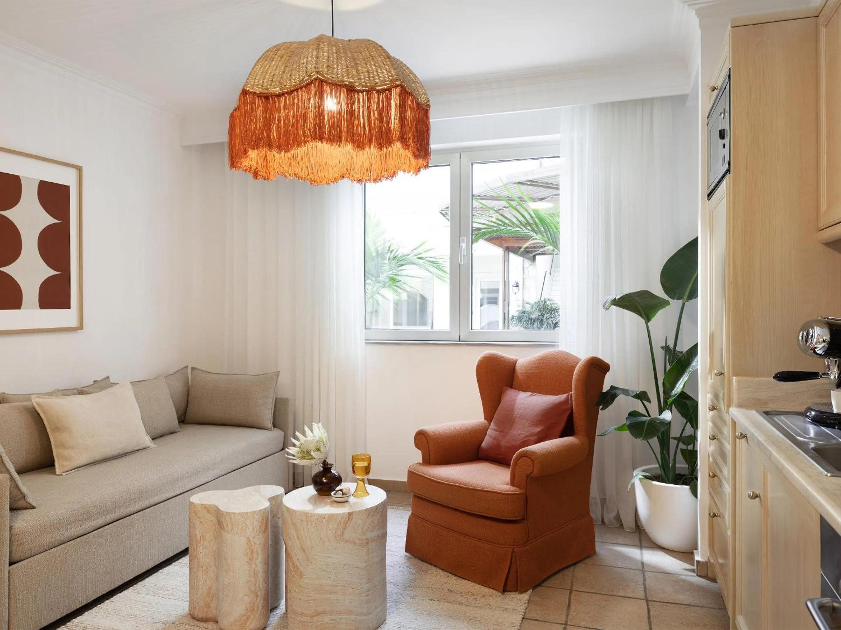 Living room in Grecotel Casa Adele