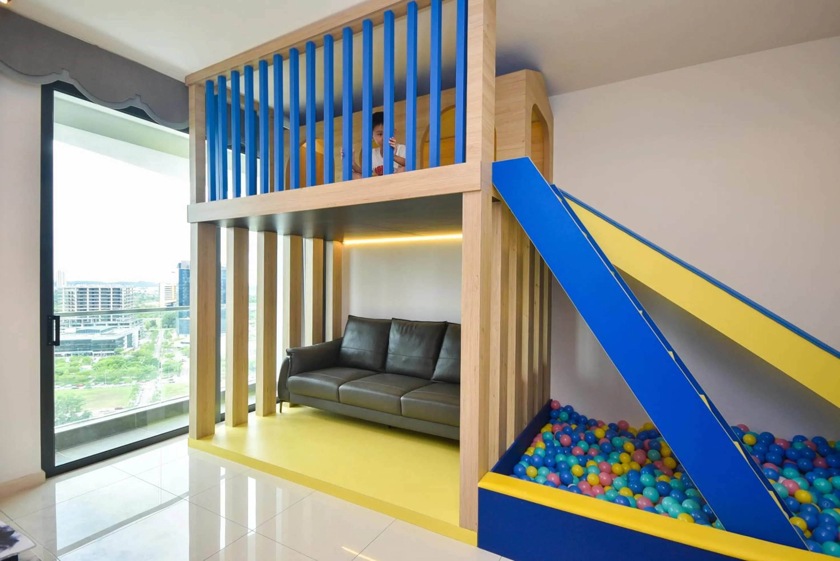 Two-Bedroom Apartment with Slide in Macrolink Medini Theme Suite by Nest Home - Near Legoland