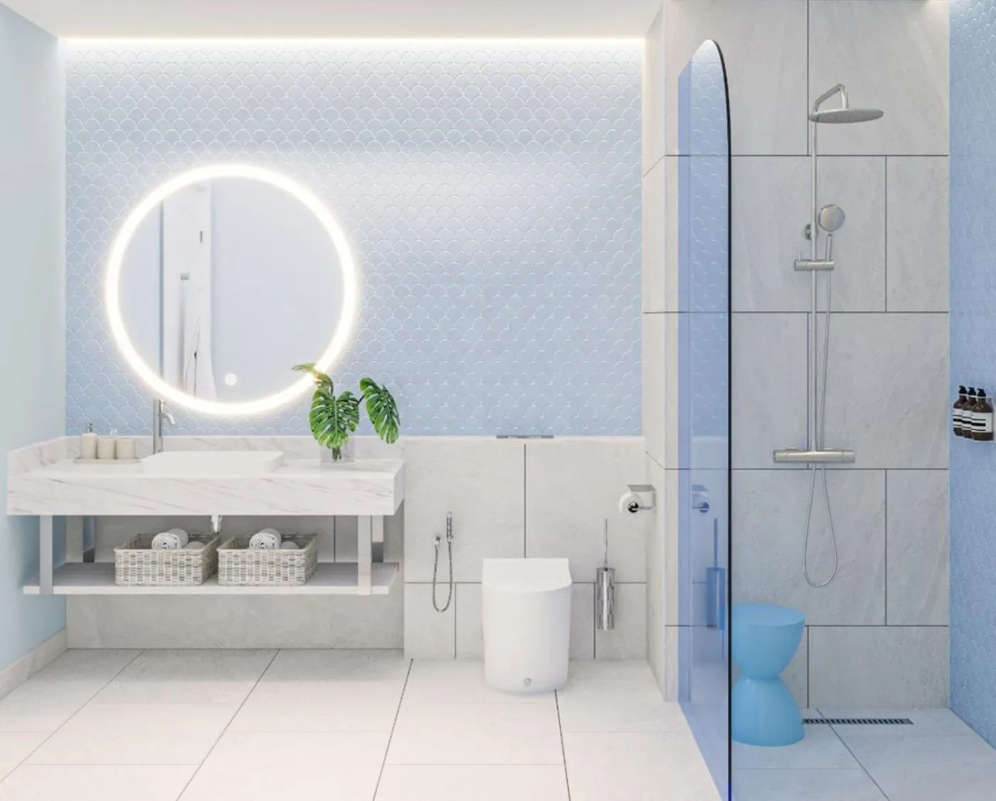 Shower in Eriyadu Island Resort