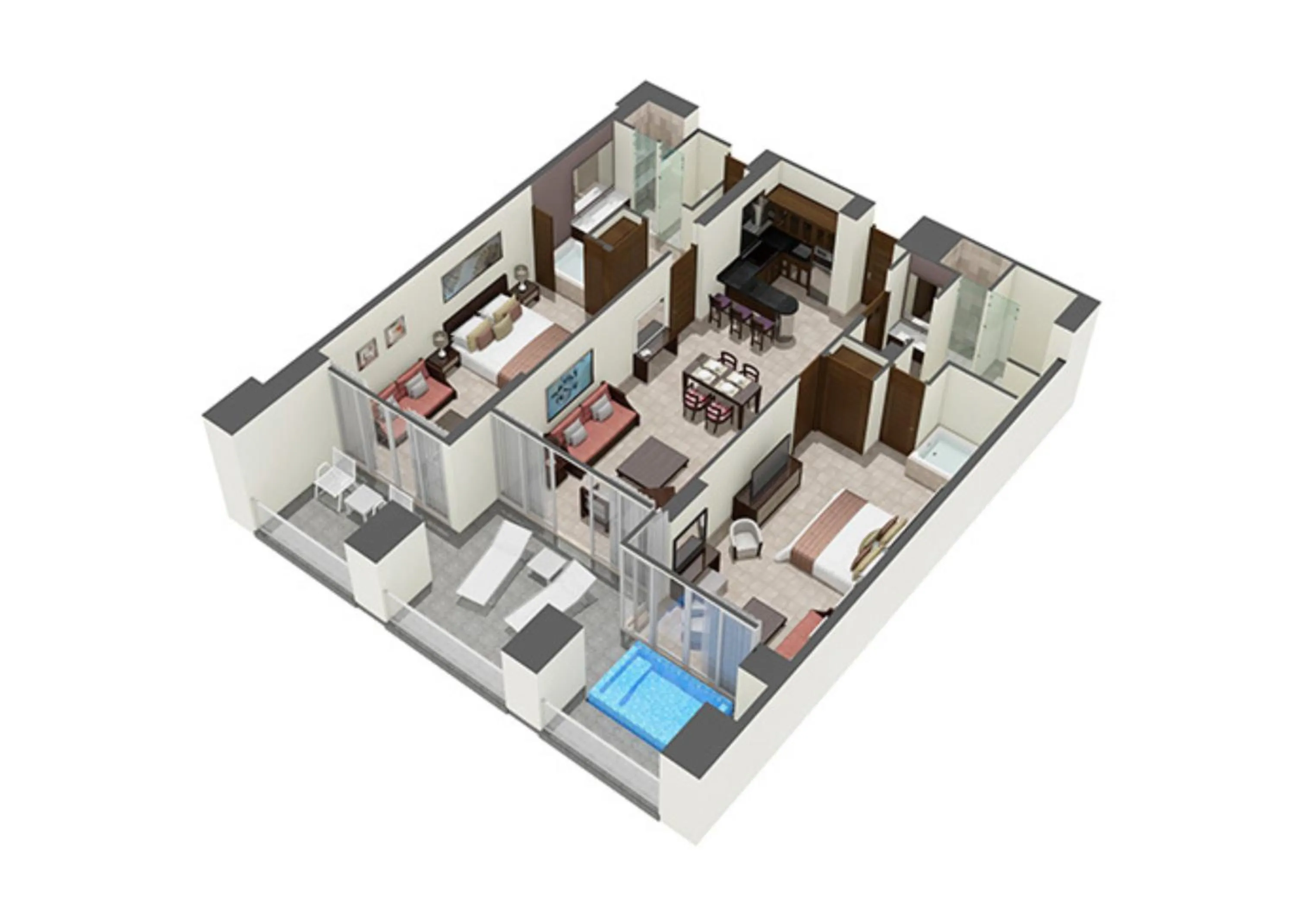 Floor plan in Grand Ocean Breeze Acapulco