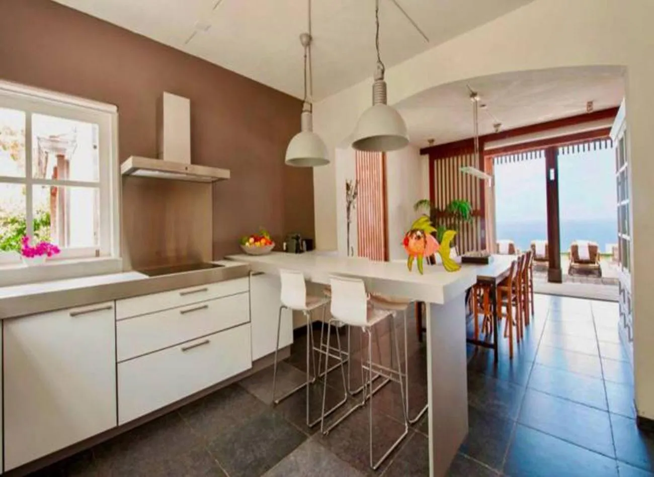 kitchen in Whale Tails Island Suites & Villas