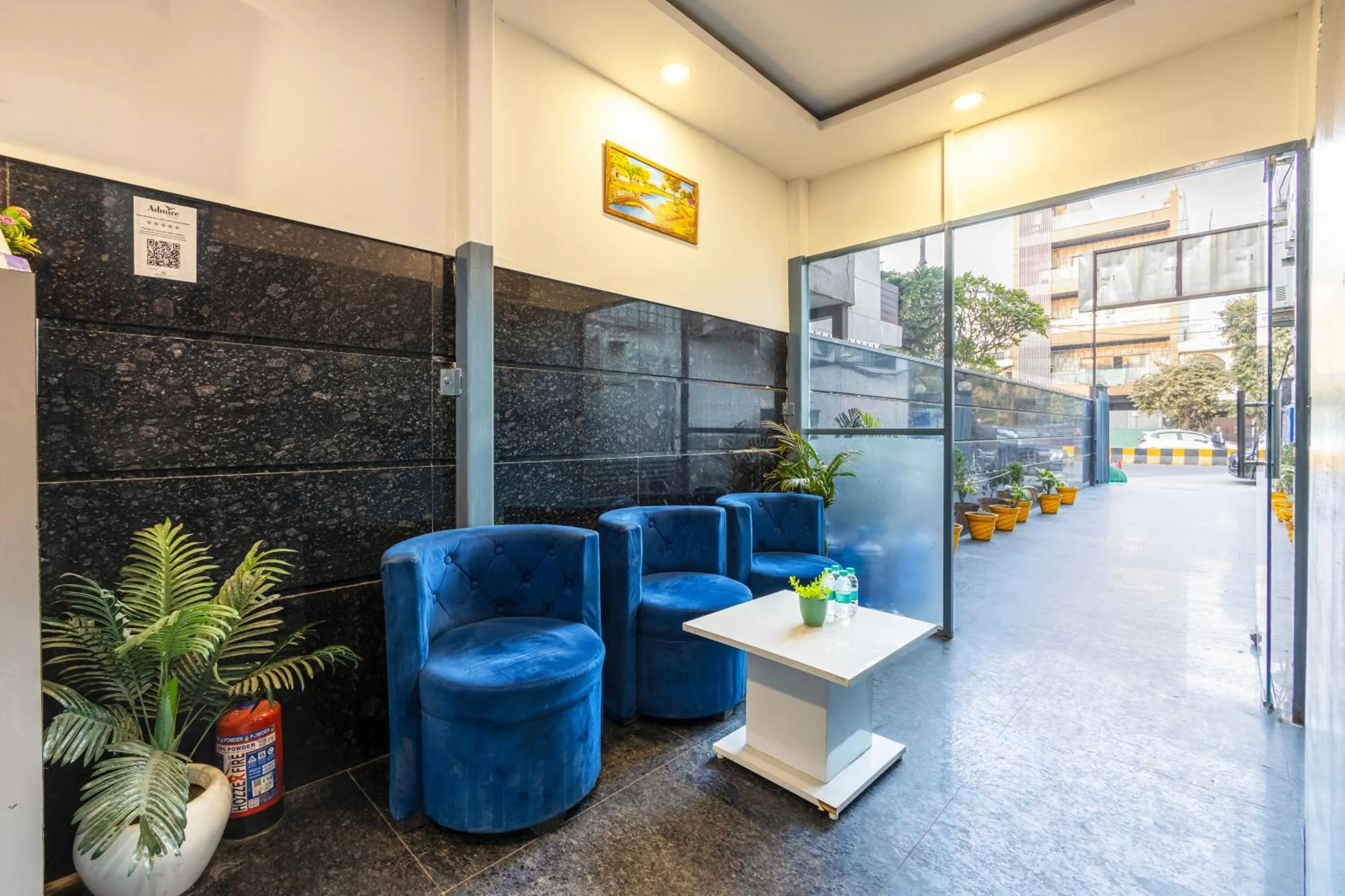 Seating area in The Metro Stay by ASPL