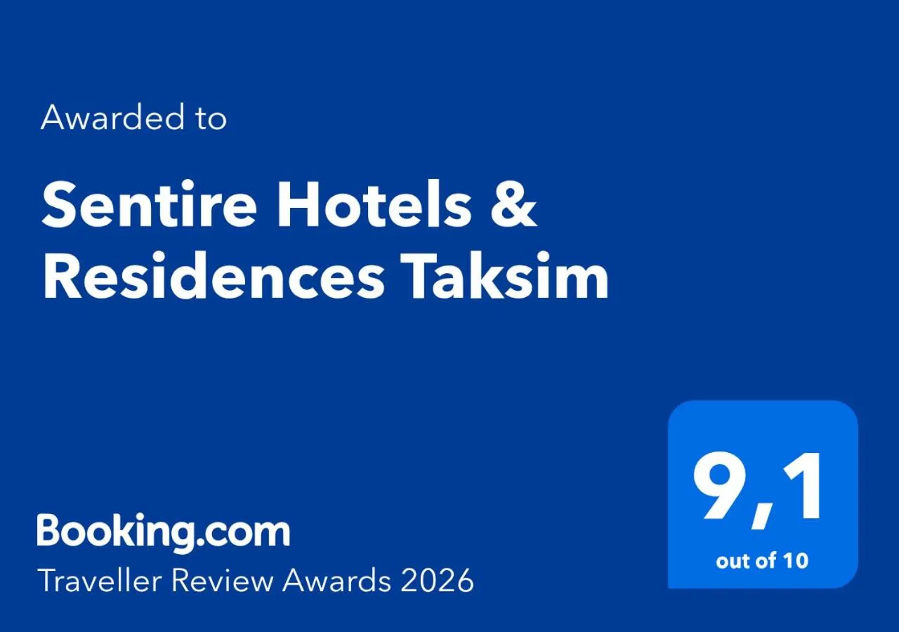 Certificate/Award in Sentire Hotels & Residences Taksim