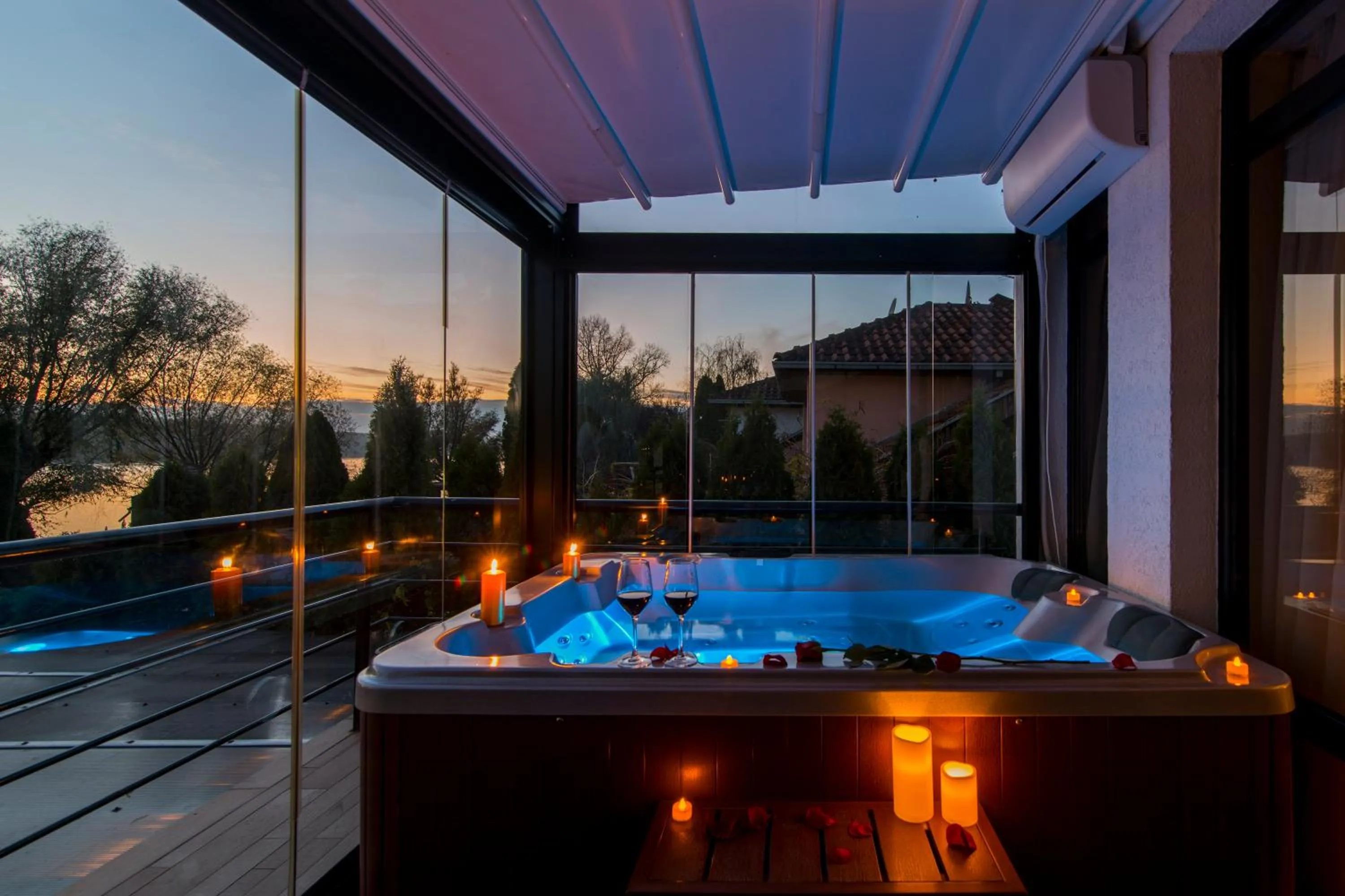 Patio in Guest House Panorama Aqualux with Free Parking