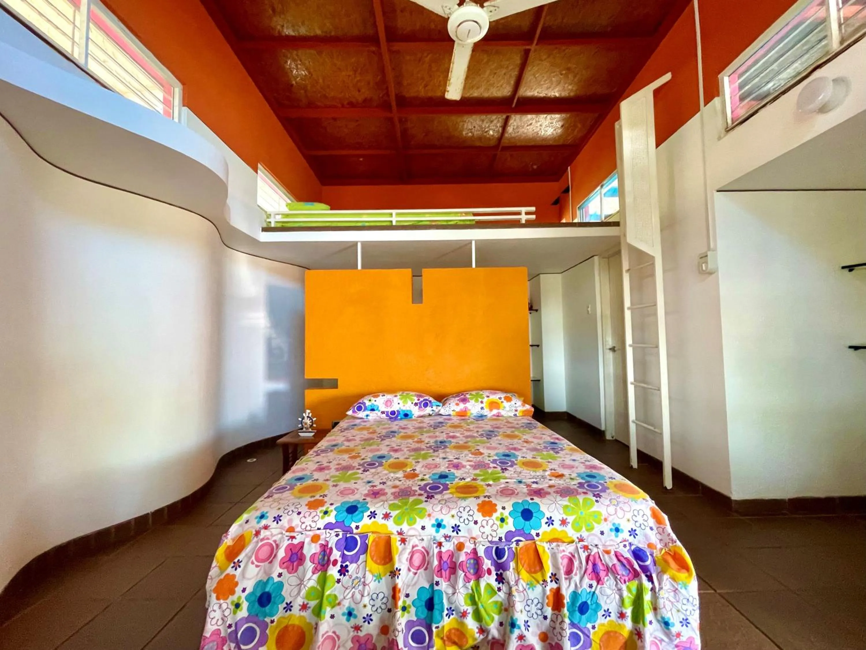 Bed in Hotel Casa Playa Zorritos