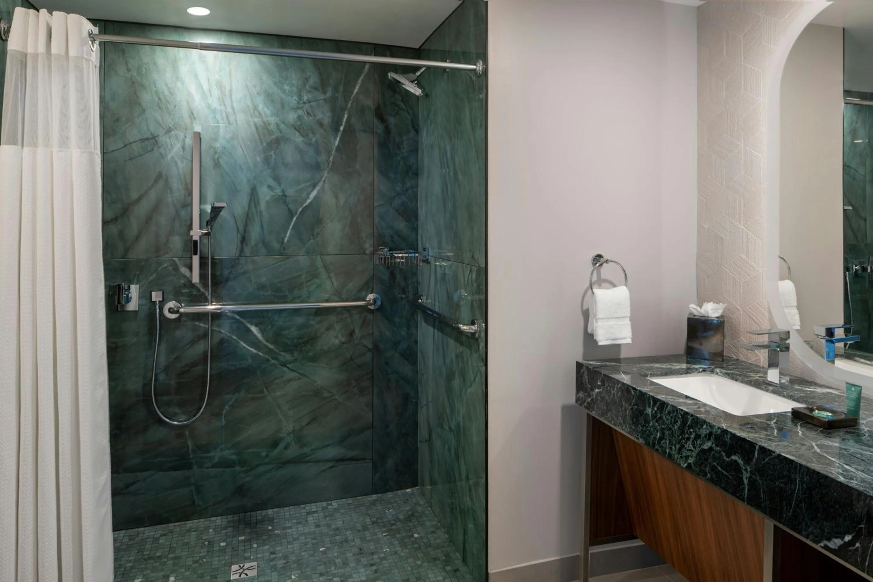 Bathroom in Trilogy Hotel Huntsville, Autograph Collection