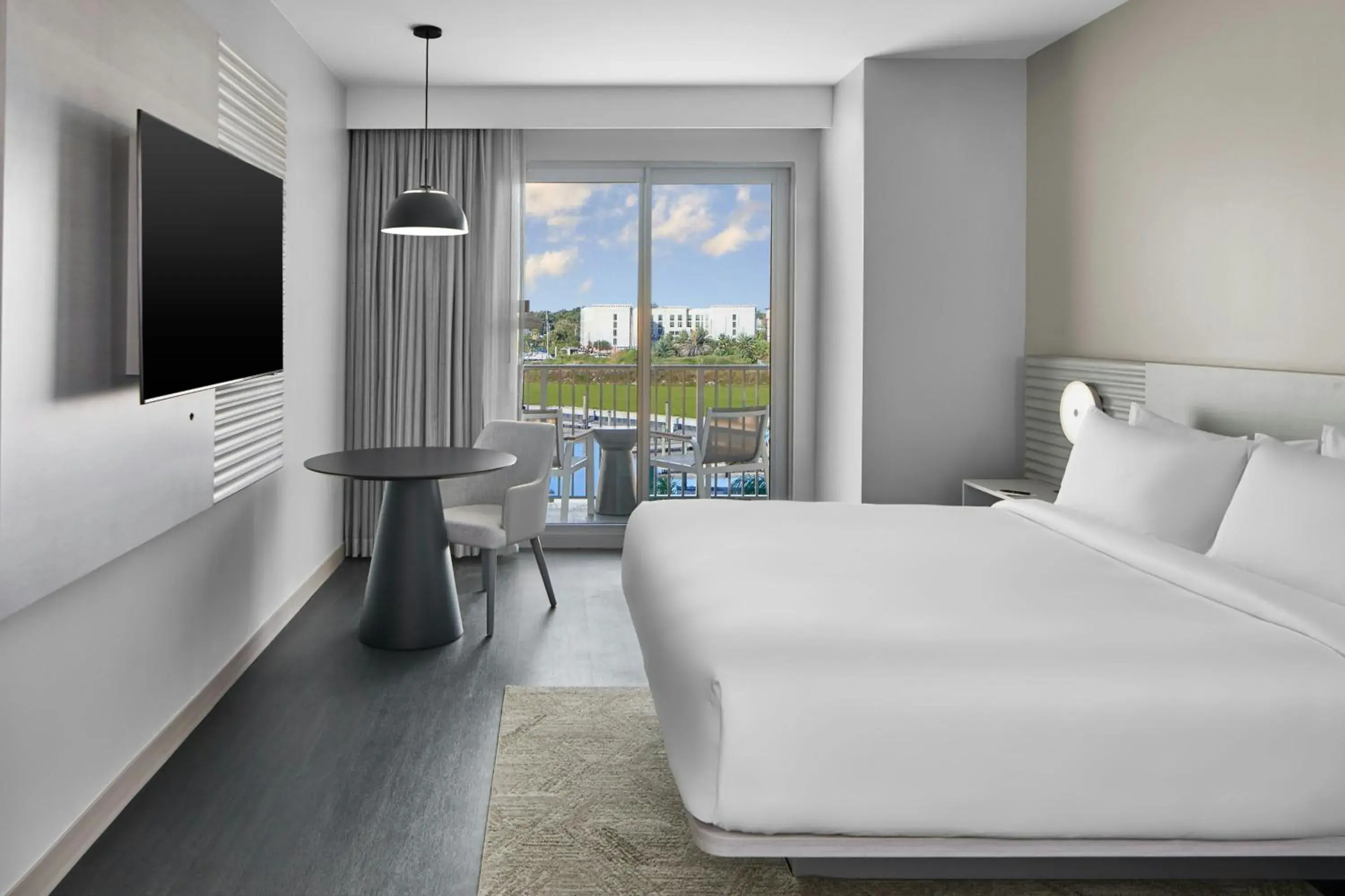 King Room with Balcony and Water View in AC Hotel St Augustine Downtown King Room with Balcony and Water View in AC Hotel St Augustine Downtown