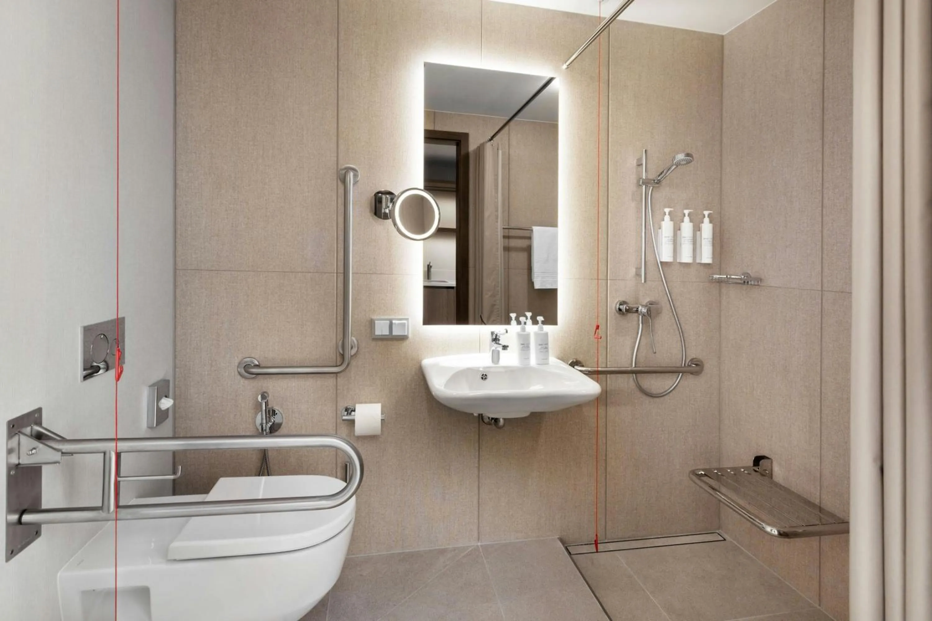 Bathroom in AC Hotel by Marriott Vilnius