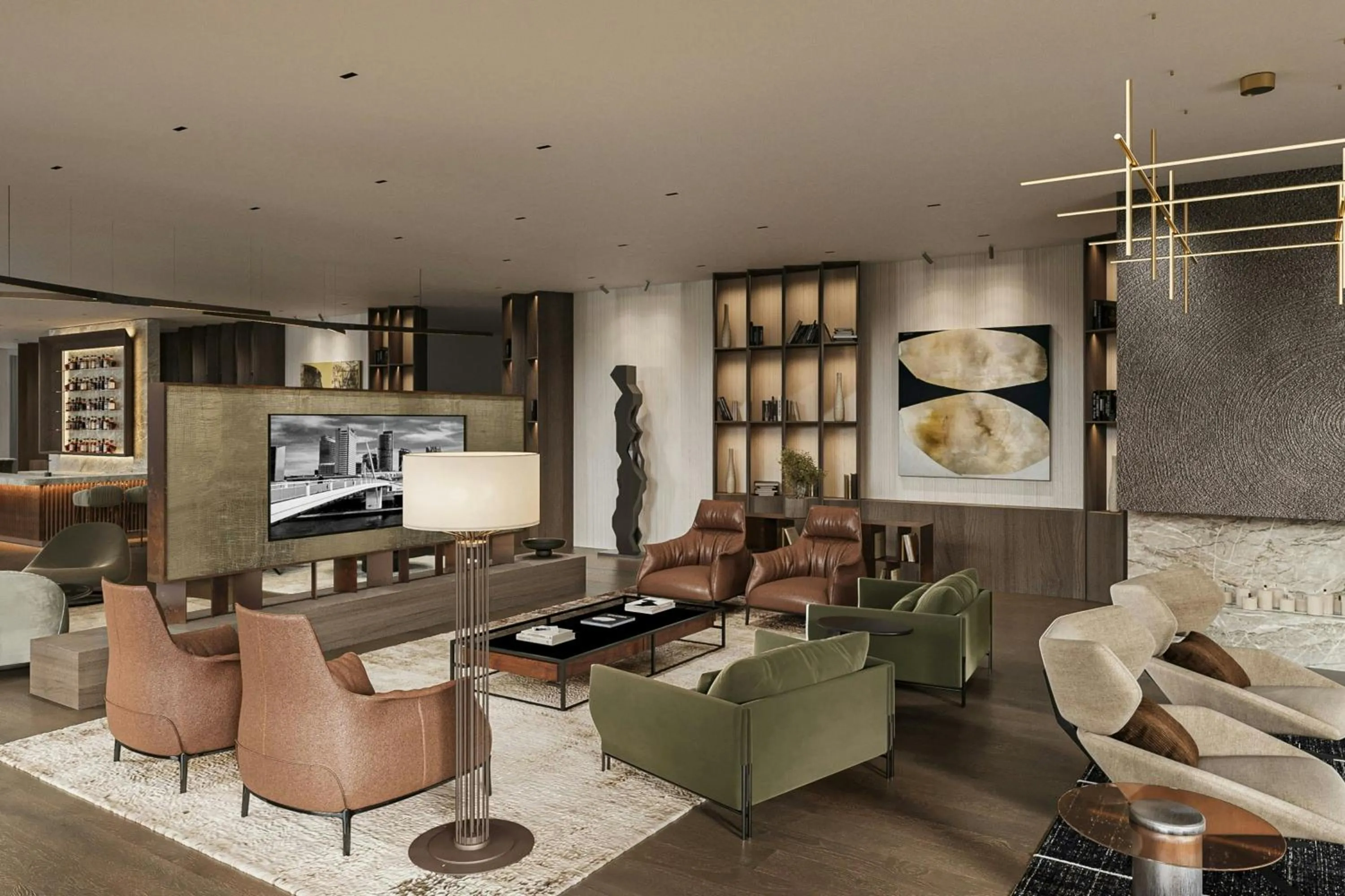 Lounge or bar in AC Hotel by Marriott Vilnius