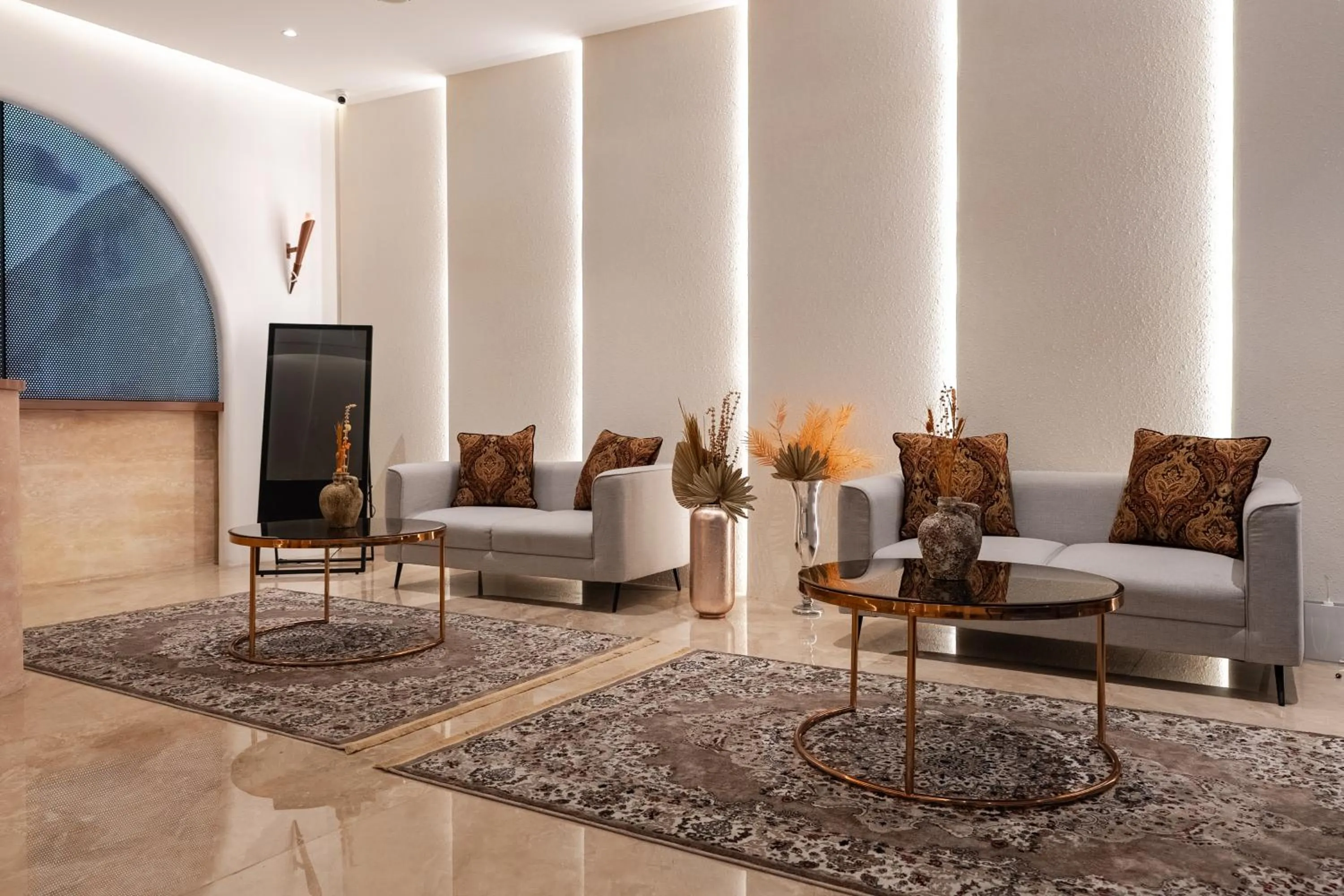 Lobby or reception in Omar Hotel